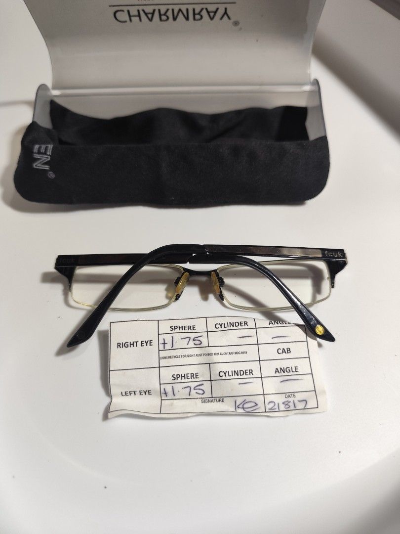 FCUK Frame and Prescription +1.75 (Category: Sunglasses & Eyewear) located in Cebu City. Submitted by icoolectnsellect (Listing ID 1463073605, Image 3). Description: Issue: RX lens. Bought at Garage Sale. Authenticity not Guaranteed, di ko alam if legit or Fake. Buy @ your own Risk. All EyeGlasses or Sun Glasses ay may Grado or Prescription Glasses. Please be careful para di masira mata nyo, you can change the lens and frame na lng kunin. Salamat