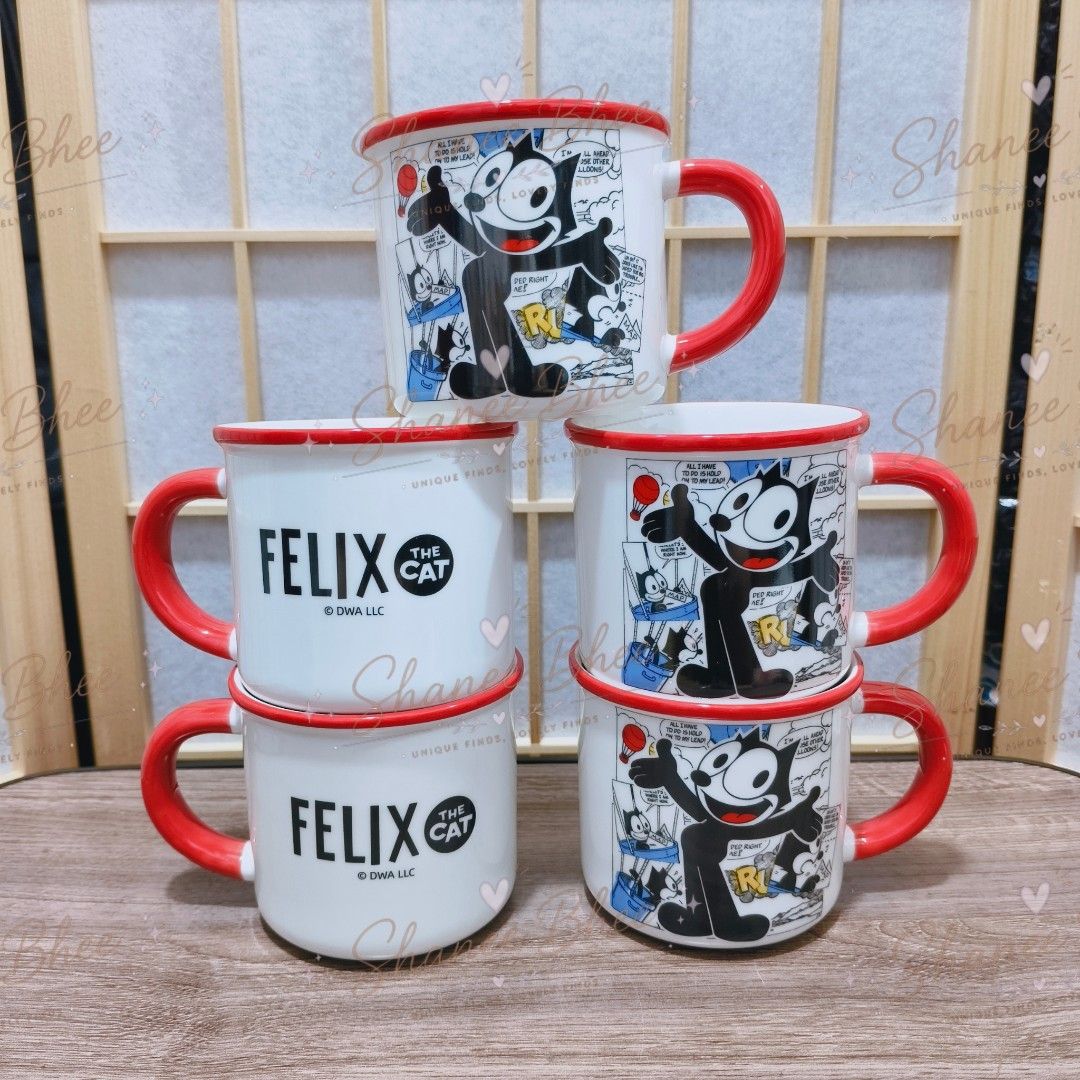 Felix the Cat Creamic Mug (Category: Coffee & Tea Tableware) located in Bontoc. Submitted by shaneebhee (Listing ID 1462974432, Image 2). Description: 250 each (5) pcs Available.