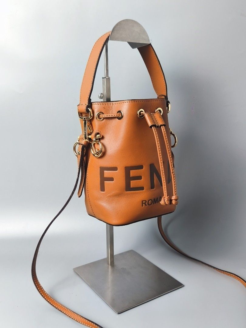 Fendi Mon Mini Bucket Shoulder Bag (Category: Luxury Bags & Wallets) located in Bulacan. Submitted by 4kcollection.ph (Listing ID 1463086894, Image 2). Description: Fendi Mon Mini Bucket Shoulder Bag Pre-loved from Japan 🇯🇵 Very Good Condition Size: Mini Sign of Use sa rubber seal Nice pa sa personal ✨ No Rubs No Cracks Dm for sure buyer 📩 MOP: Gcash / Maya / BPI Courier: J&t / Lbc / Lalamove Location: SJDM Bulacan.