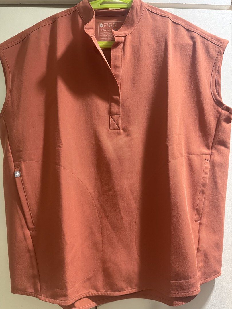 FIGS Scrub Top & Pants - Terracotta (Category: Activewear) located in Quezon City. Submitted by francfgr (Listing ID 1463051941, Image 2). Description: - FIGS scrub set - Color: Terracotta/Burnt Orange - Includes: Sleeveless top (Size XS) and Basic Pants (Size S) - Never worn - RFS: wrong size .