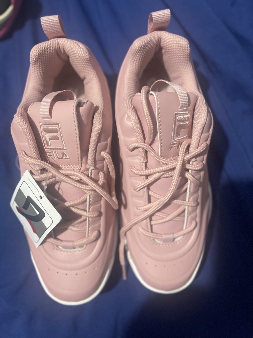 Fila Disruptor 2 Pink Chunky Sneakers (Category: Sneakers) located in Manila. Submitted by abeline07 (Listing ID 1463100129, Image 1). Description: - Brand: Fila - Model: Disruptor 2 - Color: Pink - Size: US 7.5 / EUR 38.5 - Condition: Brand new with tags - Features: Super cute and comfortable - Ideal for: Everyday wear - Reason for selling: Wrong size.