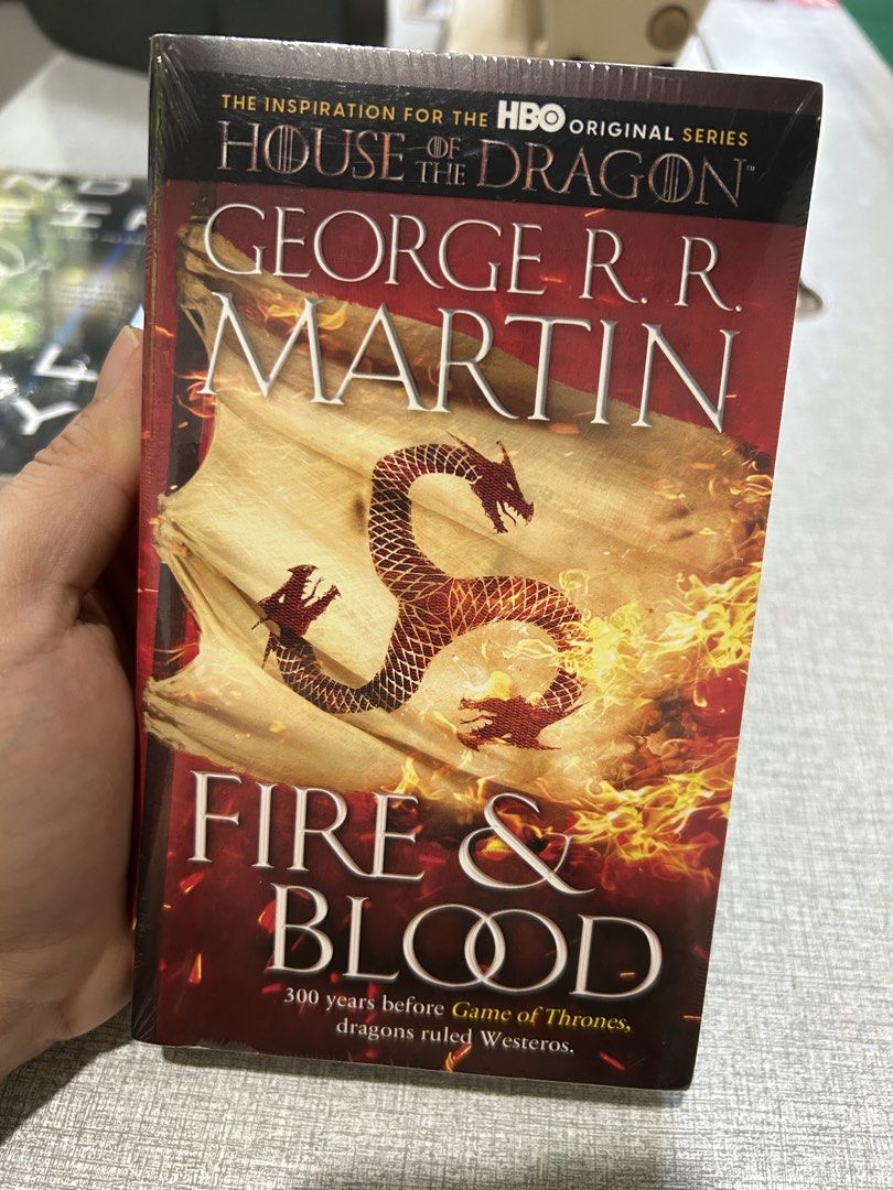 Fire and Blood (Category: Storybooks) located in Iriga City. Submitted by rfmiranda (Listing ID 1462960415, Image 1). Description: Fire and Blood - P300 Brand new sealed mass market copy. RFS - May other edition copy na Location: Iriga City, Camarines Sur MOP: BDO, Gcash, Maribank, Maya MOD: J&T, Flash, LBC Shipping fee c/o buyer.