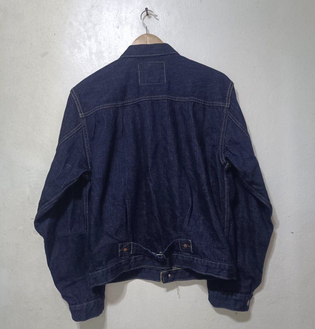 Freewheelers type 1 selvegde denim jacket (Category: Coats, Jackets and Outerwear) located in Muntinlupa City. Submitted by kamiseta01 (Listing ID 1462910787, Image 3). Description: authentic the vanishing west type 1 selvegde denim jacket freewheelers medium slubby denim indigo brand new condition.