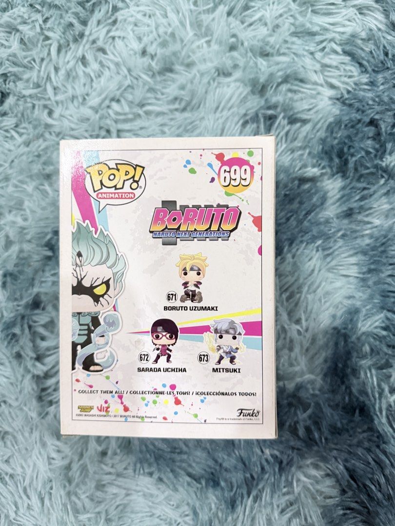 Funko Pop Boruto Animation Mitsuki Sage Mode 699 Hot Topic Exclusive (Category: Designer & Blind Box Toys) located in Quezon City. Submitted by happyquailegg (Listing ID 1463049042, Image 3). Description: - Funko Pop Animation: Boruto: Naruto Next Generations - Character: Mitsuki in Sage Mode - Funko Pop Number: 699 - Exclusive: Hot Topic - Special Feature: Glows in the Dark - Ideal for: Boruto and Naruto fans' collections .