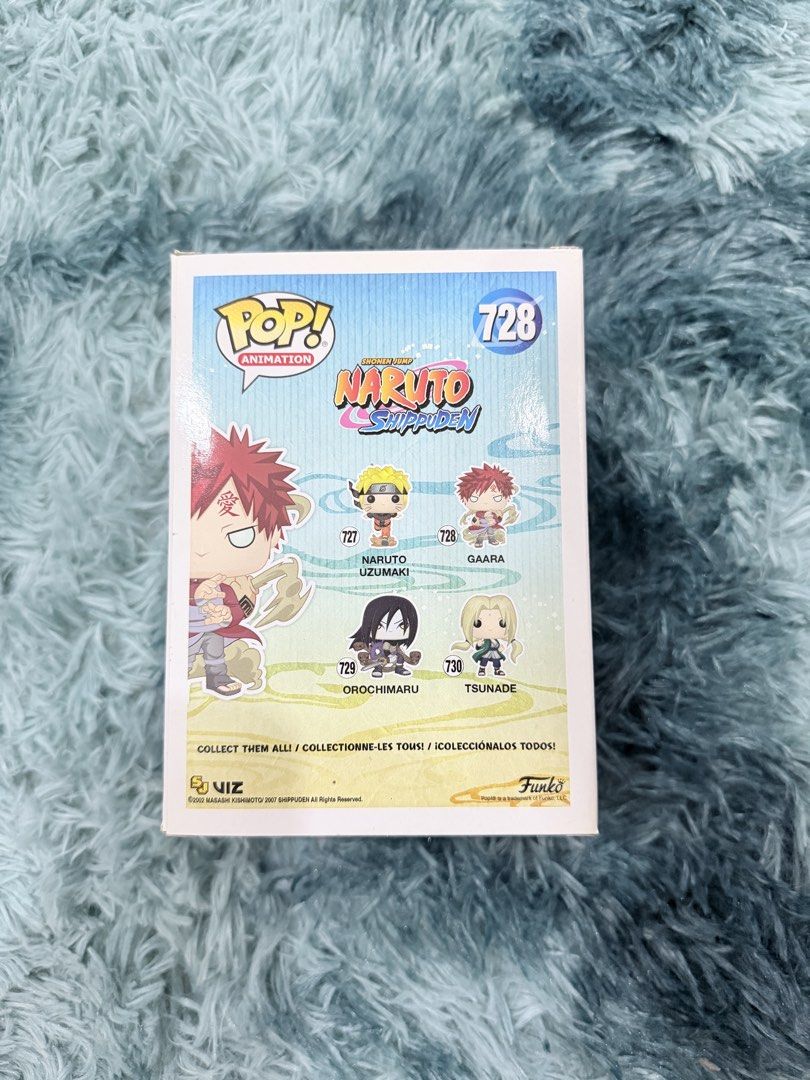 Gaara Funko Pop (Category: Designer & Blind Box Toys) located in Quezon City. Submitted by happyquailegg (Listing ID 1463047928, Image 3). Description: Gaara Naruto Funko Pop Gaara 728- ₱600 9/10 condition Free Dice/Boss Protector Location: Alta Vista Homes, Reparo Rd. Caloocan City Shipping: Lalamove or Grab MOP: BPI, Gcash or Maya.