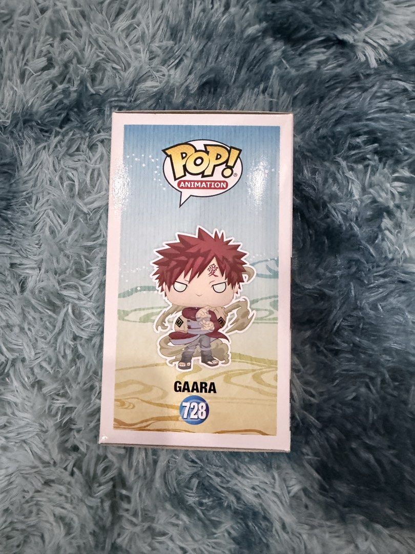 Gaara Funko Pop (Category: Designer & Blind Box Toys) located in Quezon City. Submitted by happyquailegg (Listing ID 1463047928, Image 2). Description: Gaara Naruto Funko Pop Gaara 728- ₱600 9/10 condition Free Dice/Boss Protector Location: Alta Vista Homes, Reparo Rd. Caloocan City Shipping: Lalamove or Grab MOP: BPI, Gcash or Maya.