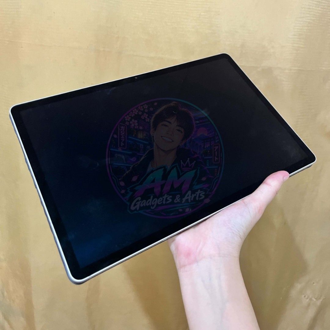 Galaxy Tab S10+ (Wi-Fi only) (Category: Android) located in Manila. Submitted by amdcroo (Listing ID 1462983527, Image 3). Description: • Android 16 / One UI 8.5 • Battery: 10,090 mAh typical / 9,800 mAh rated • Device status: Official • Battery level shown: 61% • Current security patch: July 2026 • 12.4-inch Display • 256 GB Storage • 12 GB RAM • With Charger, Cover with Keyboard, S Pen, Free Tablet Bag and its own box. RSF: I need additional fu