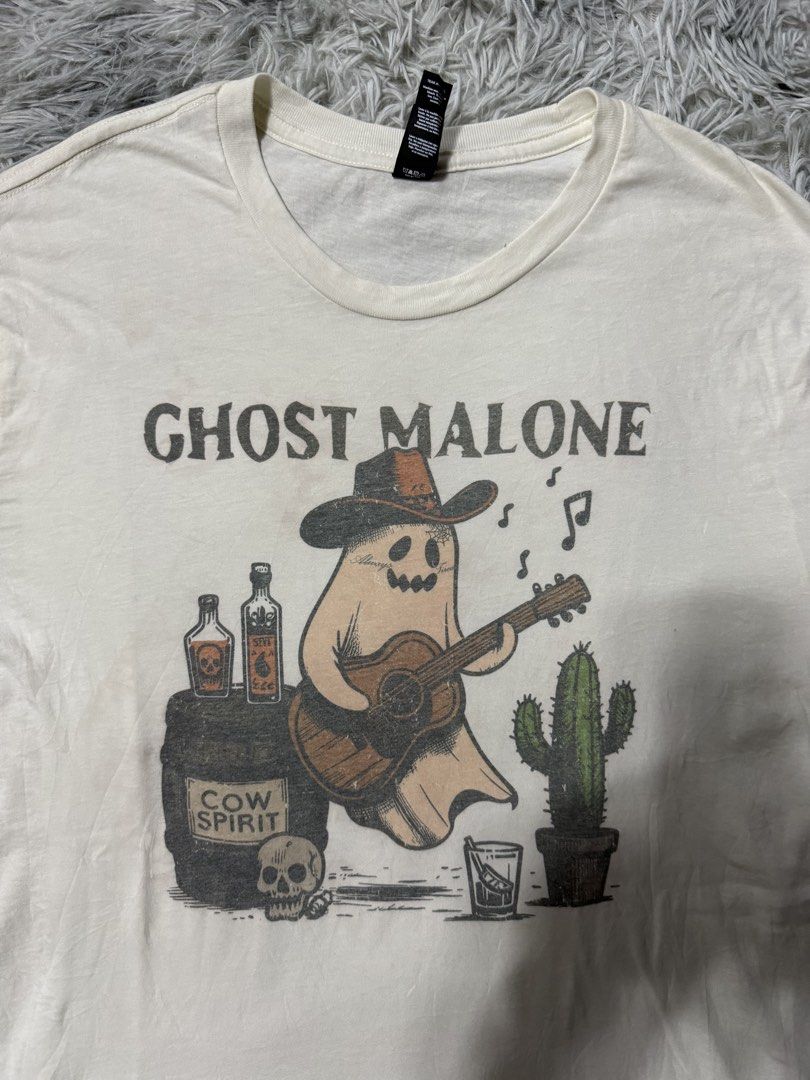 Ghost malone (Category: Tshirts & Polo Shirts ) located in Cavite. Submitted by timsiojo (Listing ID 1462896874, Image 3). Description: Dimension L31W23 Good condition Needs wash Cavite loc .