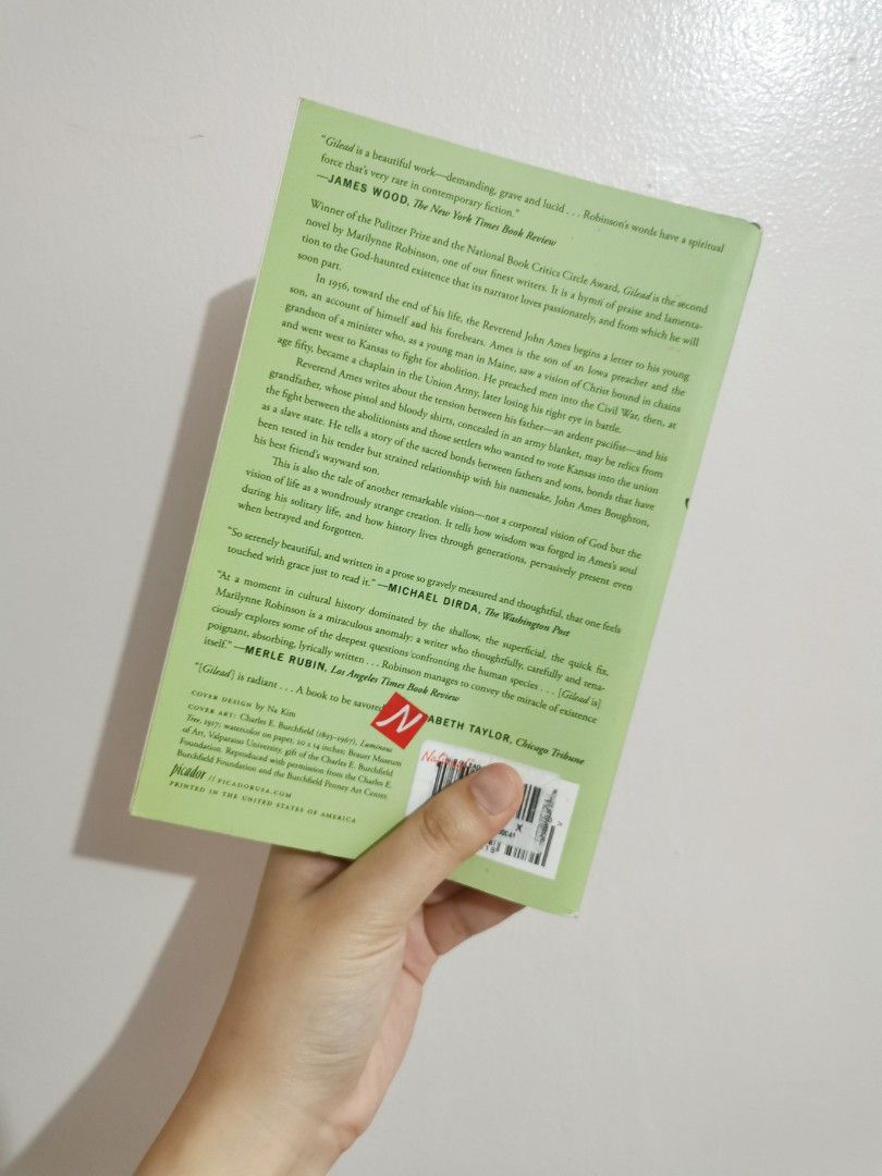 Gilead by Marilynne Robinson (Category: Storybooks) located in Pasig City. Submitted by rialuna_fire (Listing ID 1463018572, Image 2). Description: .