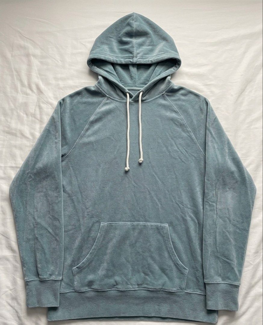 Goodfellow & Co. Blue Pullover Hoodie size M-L (Category: Coats, Jackets and Outerwear) located in Manila. Submitted by goldenprngs101 (Listing ID 1463015424, Image 1). Description: - Brand: Goodfellow & Co. - Color: Light Blue (color may vary due to lighting) - Features: Drawstring hood, raglan sleeves - Material: Soft and comfortable fabric - Style: Classic, casual, great for layering - Pair with: Jeans or shorts -Unisex Hoodie -Condition Note 