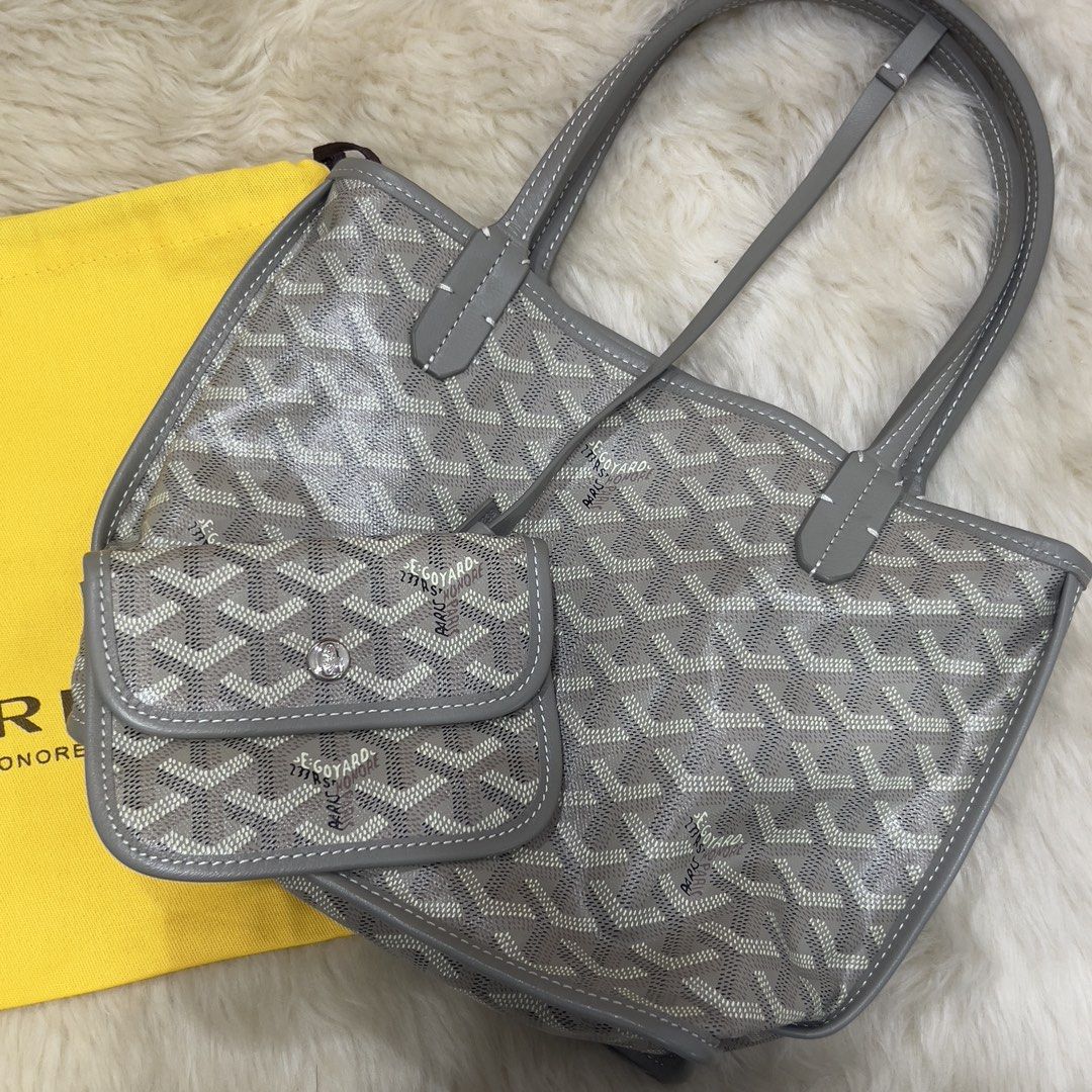 Goyard Mini Anjou Bag (Category: Luxury Bags & Wallets) located in Mandaue City. Submitted by heeba_inu2 (Listing ID 1462990319, Image 2). Description: - reversible tote 😍 + comes with dust bag - no flaws, no issues - great condition - NGA Price can be negotiated! Please feel free to DM for more info 💕.