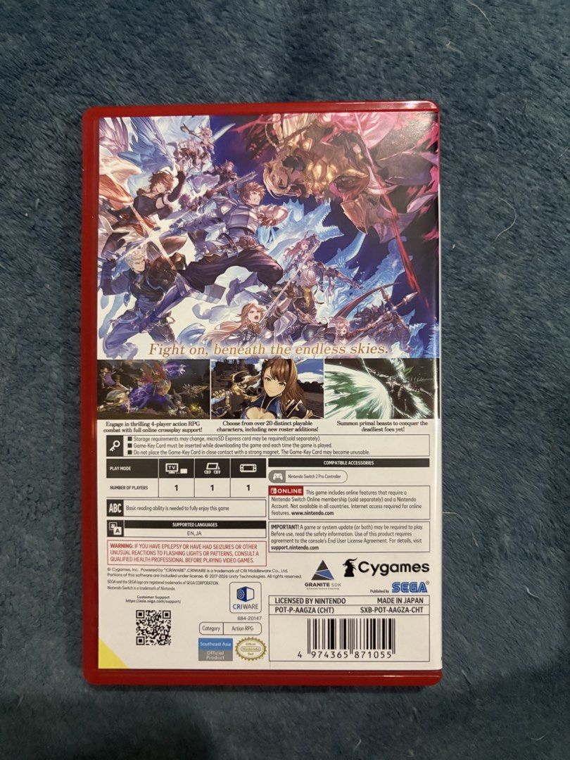 Granblue Fantasy: Relink Endless Ragnarok Nintendo Switch Game (Category: Nintendo) located in Cavite. Submitted by iamsuperichad (Listing ID 1462995407, Image 2). Description: - Granblue Fantasy: Relink Endless Ragnarok for Nintendo Switch. RFS: Done with the game.