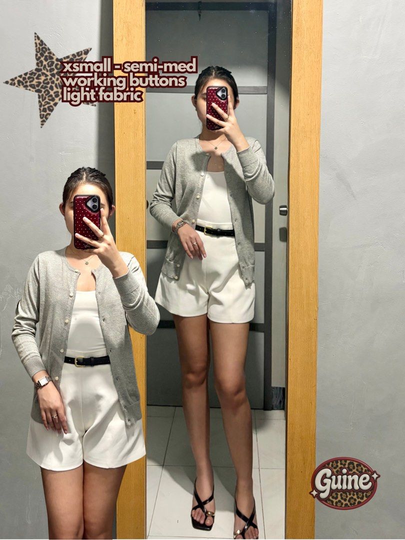 Gray Cardigan (xs-semi-med) (Category: Longsleeves) located in Cabuyao City. Submitted by guine_ (Listing ID 1463053207, Image 1). Description: .