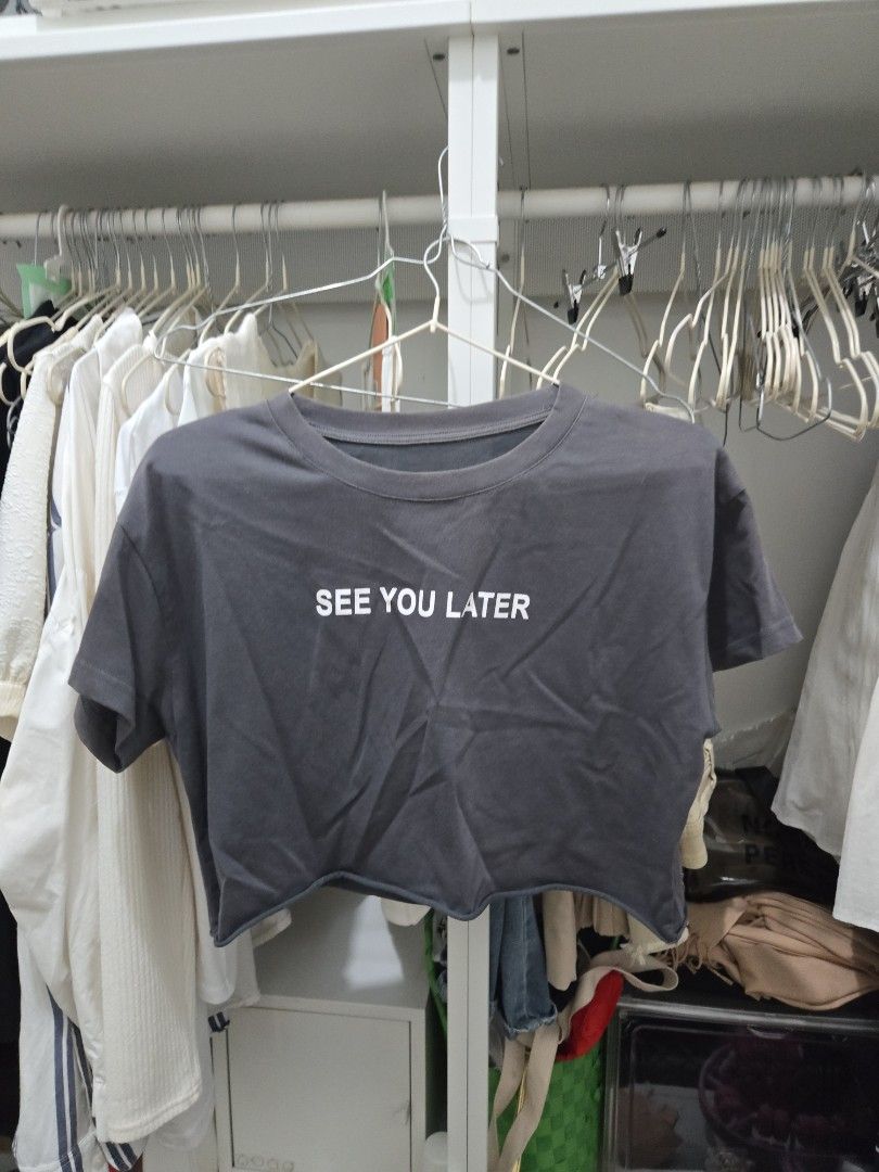 Gray Crop Top - Dazy (Category: Shirts) located in Agoncillo. Submitted by ariannacvii (Listing ID 1462991929, Image 1). Description: 👚 Pre-Loved Gray Crop Top — ₱85 I’m currently decluttering my wardrobe and letting go of some of my pre-loved clothes! 🤍 • Size: L • Brand: Dazy (SheIn) • Condition: Like New • Price: ₱85 ✨ Perfect for casual, everyday outfits and easy to style! 📌 IMPORTANT NOTE: Some of my clothes have been stored and unused fo