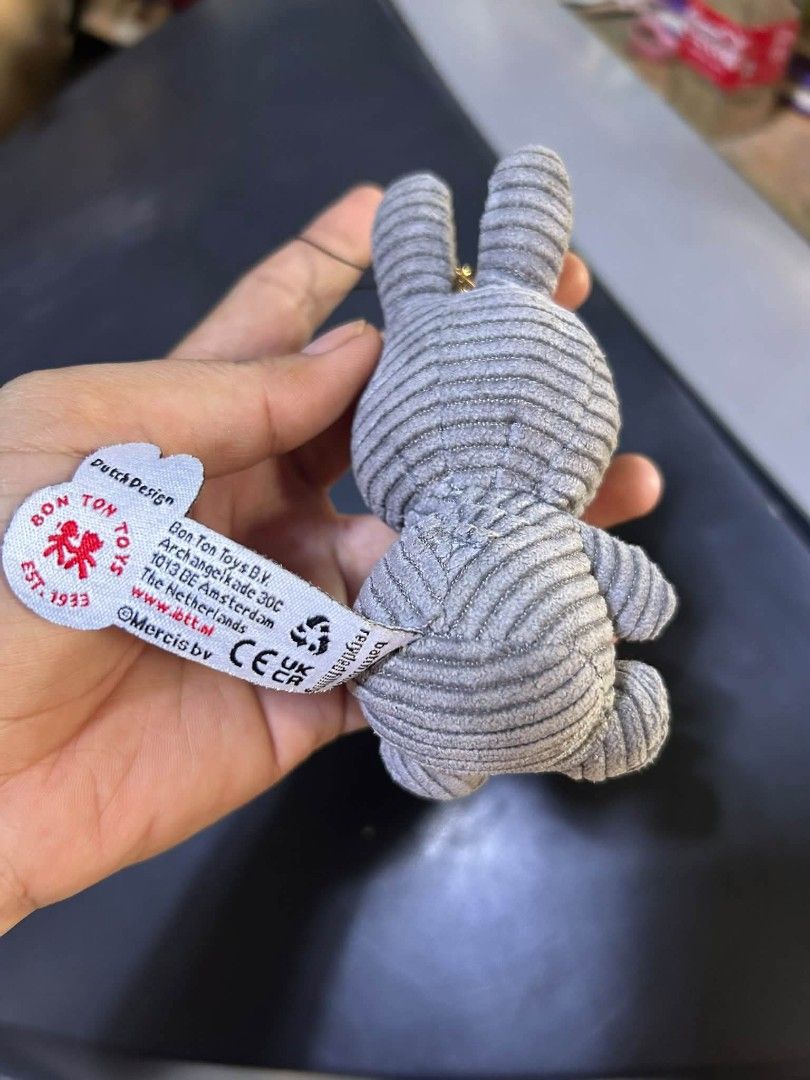gray miffy charm corduroy (Category: Plushies & Soft Toys) located in Manila. Submitted by annetrends_1998 (Listing ID 1462894162, Image 3). Description: mine now pay now j&t / flash no rush to ship.