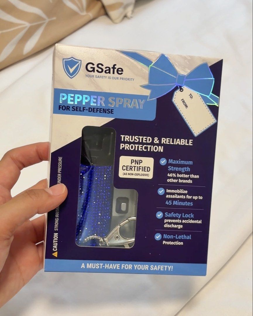 Gsafe Safety Kit Bundle (Category: Everything Else Others) located in Quezon City. Submitted by kristelledc (Listing ID 1462916710, Image 2). Description: Gsafe Safety Kit Bundle If each: GPS Tracker & Safety Alarm - 700 Pepper Spray - 500 Stun Gun - 800 Bundle - 1700 With free multitool card. With box perfect as gift - Used only for video - No issues or scratches 📍 Loc: Near SM Fairview Meet up sm fairview or lalamove delivery .