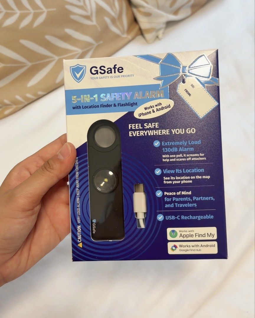 Gsafe Safety Kit Bundle (Category: Everything Else Others) located in Quezon City. Submitted by kristelledc (Listing ID 1462916710, Image 3). Description: Gsafe Safety Kit Bundle If each: GPS Tracker & Safety Alarm - 700 Pepper Spray - 500 Stun Gun - 800 Bundle - 1700 With free multitool card. With box perfect as gift - Used only for video - No issues or scratches 📍 Loc: Near SM Fairview Meet up sm fairview or lalamove delivery .
