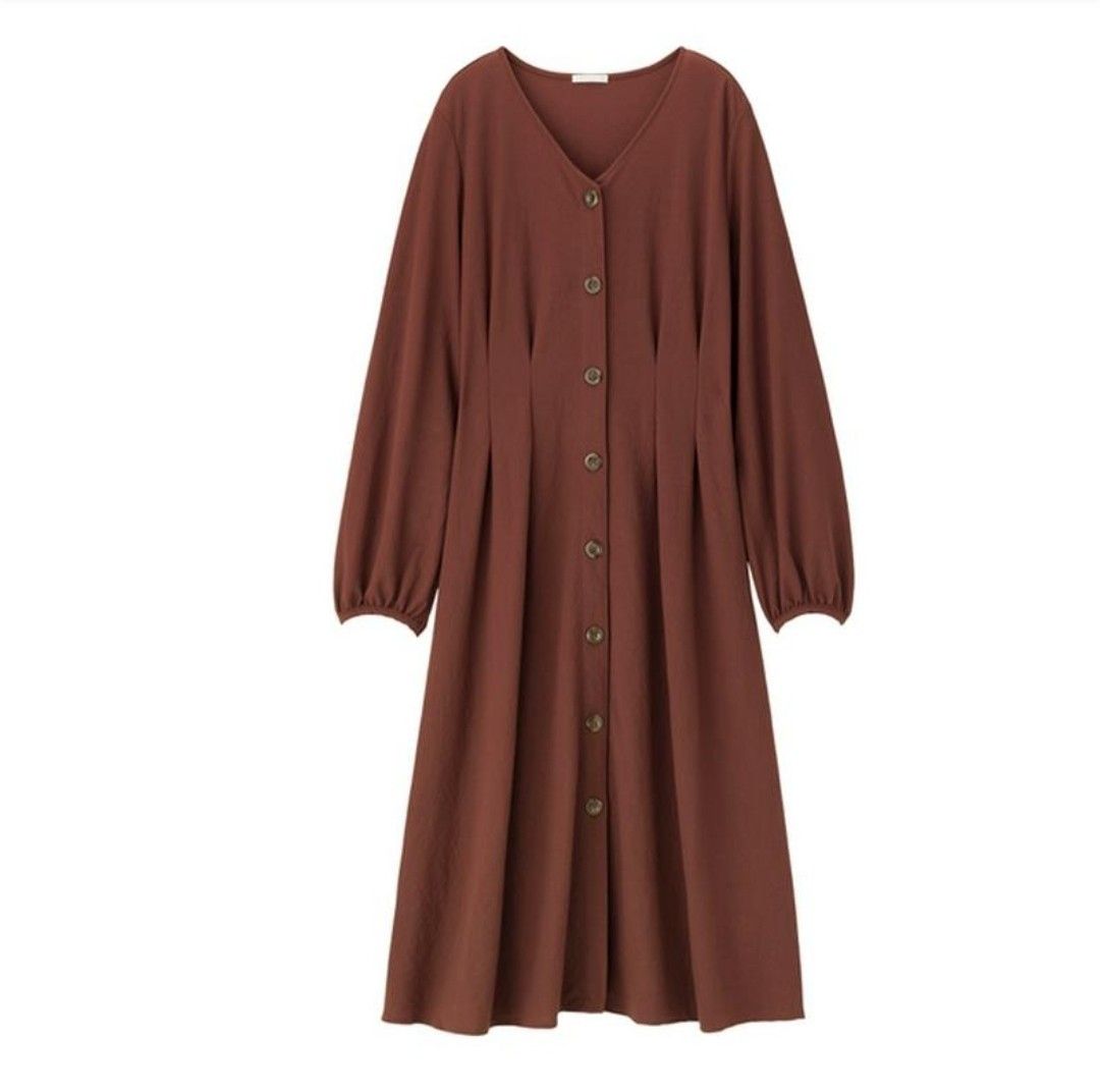 GU 2-Way Front Button Dress (Long Sleeve) (Category: Dresses) located in Manila. Submitted by kk_gu.uniclothing.wear (Listing ID 1463016390, Image 1). Description: GU 2-Way Front Button Dress (Long Sleeve) Size - Large W - 18" L -44" Price : 400+sf MOP: GCash Courier — J&T Location: Santo Tomas, Pampanga Reminders: 🙅‍♀️ STRICTLY NO CANCELLATION. 🙅‍♀️ NO RETURN/EXCHANGE/REFUND..