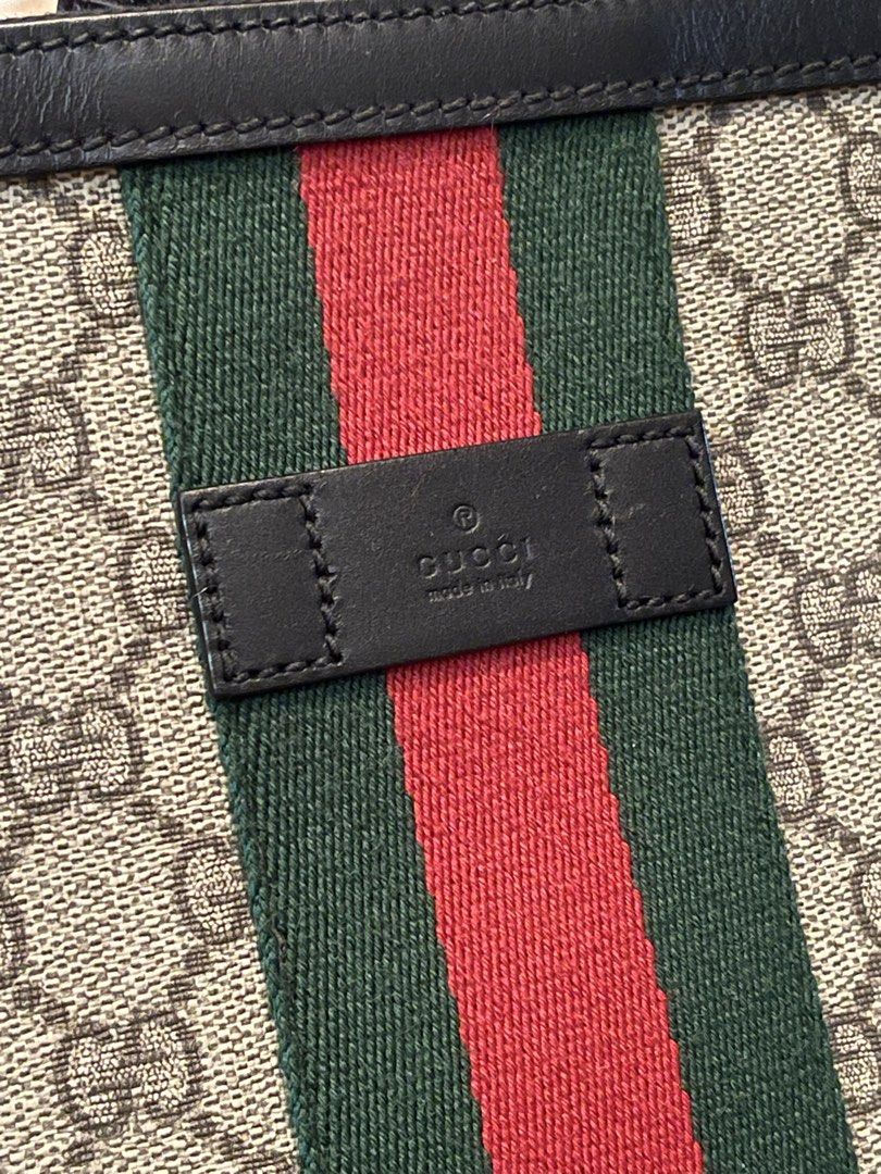 Gucci GG Supreme Web crossbody bag (Category: Luxury Bags & Wallets) located in Manila. Submitted by michaelxalfred (Listing ID 1462904510, Image 3). Description: * coated canvas body with leather trim * adjustable flat canvas shoulder strap * top zip closure * interior zip and slip pockets * beige * Serial Number: 387111 213043 * inclusions replacement dust bag * Please refer to the photos on this product page for a detailed view of the item, in