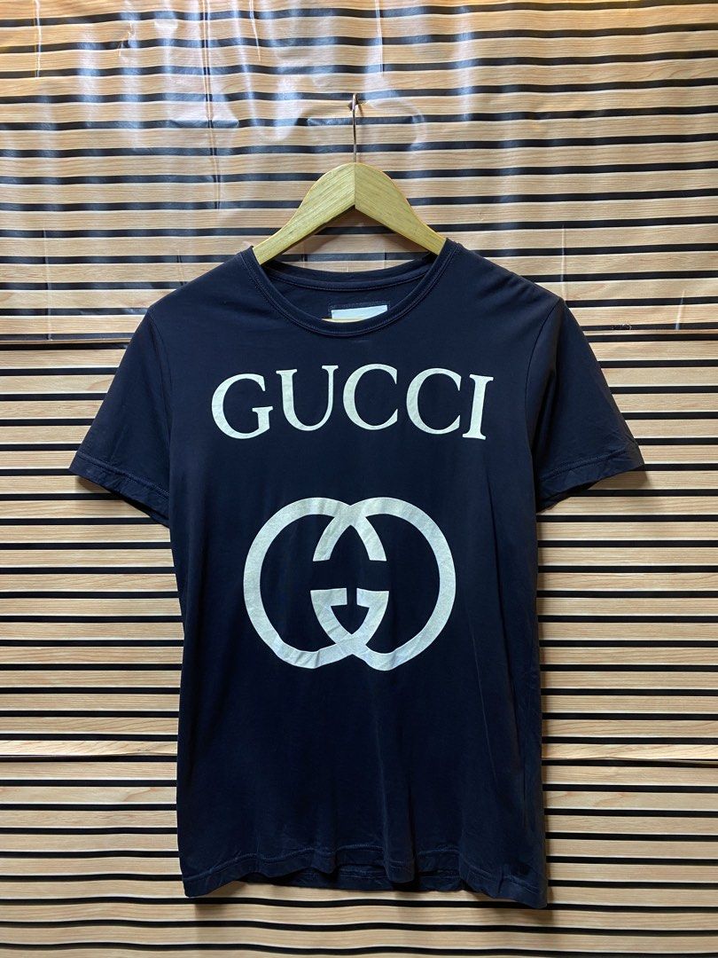 GUCCI “GG” TEE (Category: Tshirts & Polo Shirts ) located in Makati City. Submitted by drip.poww (Listing ID 1462938881, Image 1). Description: - Authentic Gucci - Color: Black - Size: Small - Dimes: 19x25 - Authentic - Excellent condition - Need wash, fresh from bale - Material: 100% Cotton Please don’t expect too much—these are thrifted (ukay) items. 😊 !!STILL NEGOTIABLE!!.