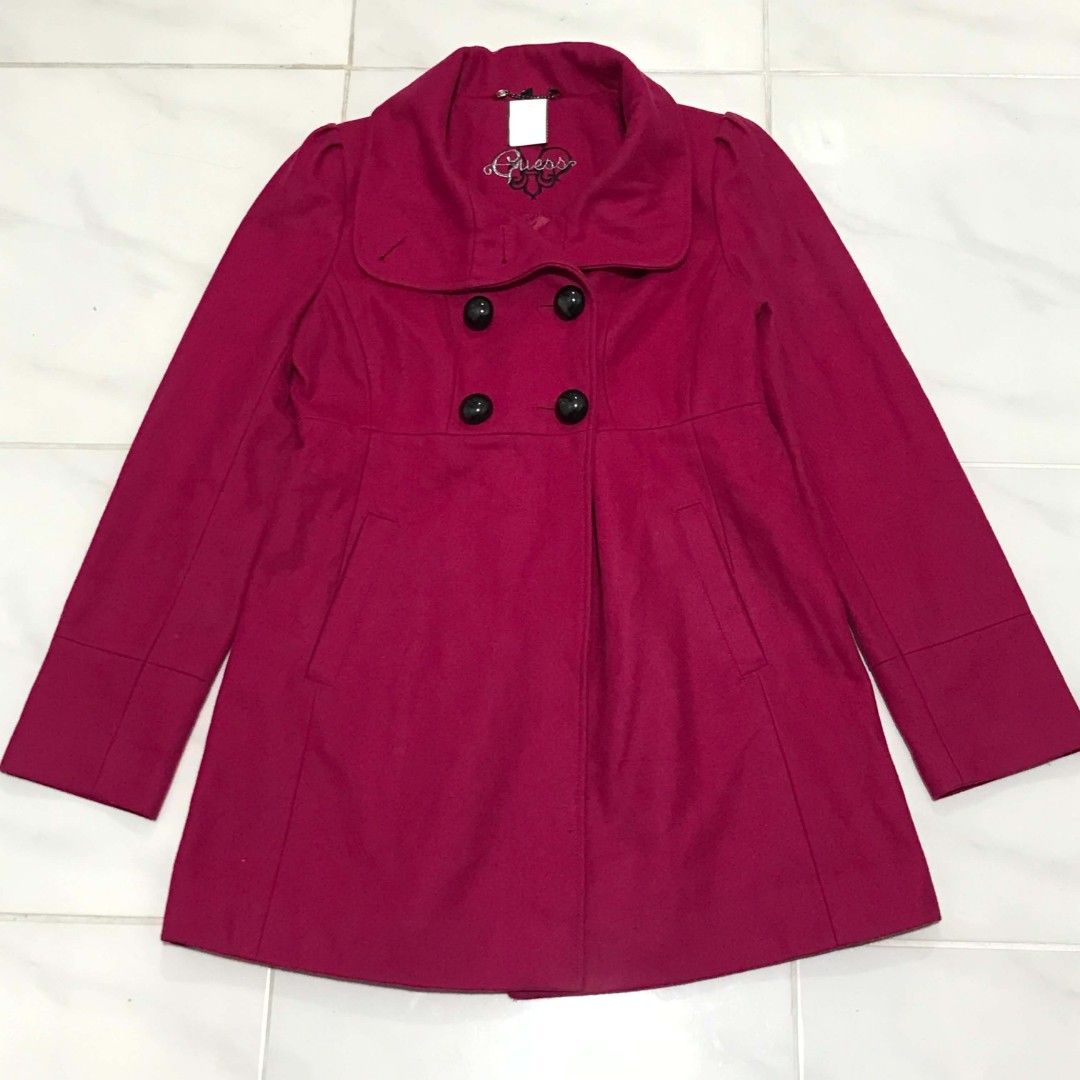 GUESS COAT BLAZER TRENCH COAT (Category: Coats, Jackets and Outerwear) located in Cavite. Submitted by justthrift06 (Listing ID 1462964258, Image 3). Description: DIMENSION 19X33 GOOD CONDITION SHIPPING NATIONWIDE.