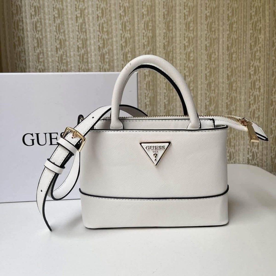 Guess Cordelia Mini Satchel (Category: Cross-body Bags) located in Quezon City. Submitted by stuffs.hellyy (Listing ID 1463074541, Image 3). Description: super nice! 🥰🩷 can use as handbag/sling bag with guess paper bag made in vietnam! .
