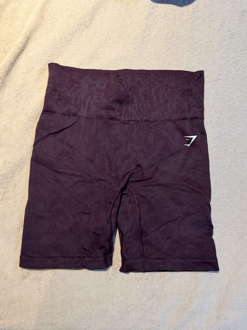 Gymshark Seamless Leopard Print Shorts - Plum (Category: Activewear) located in Quezon City. Submitted by shopalmostfriday (Listing ID 1463062322, Image 2). Description: Gymshark Adapt Safari Tight Shorts - Depth Purple/Greyed Purple PLEASE READ! Has flaw torn butt scrunched Small on tag Has minimal crack print on logo Bought from app .