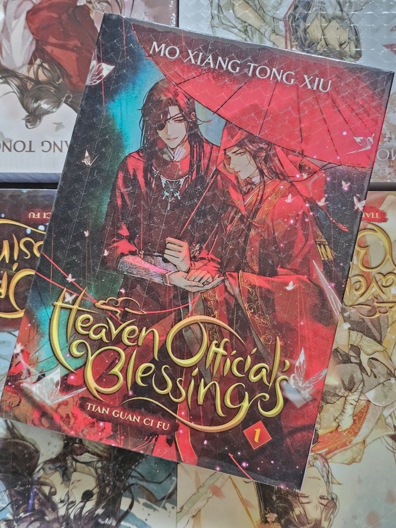 Heaven's Official Blessing Books 1-6 (Category: Comics & Manga) located in Mandaluyong City. Submitted by osanaao (Listing ID 1462932810, Image 3). Description: Books 1-5 are 700 each. Never read/opened except when plastic cover was put. Book 6 is unsealed and brand new for 900.