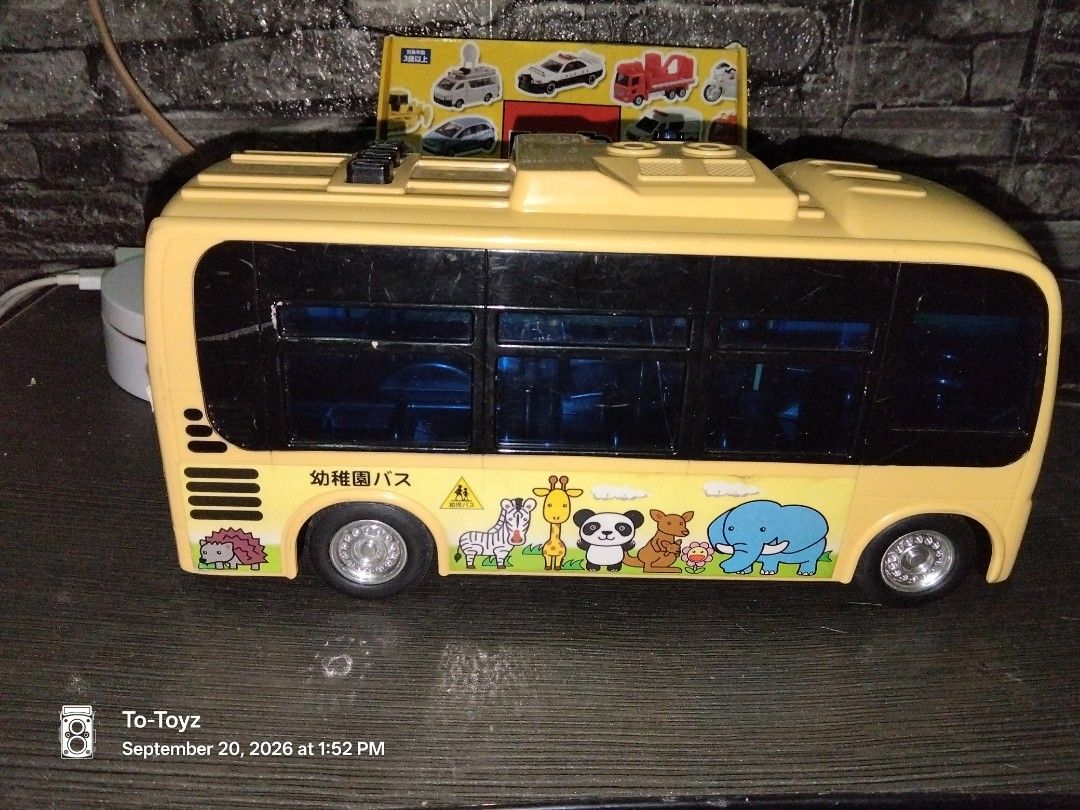 AUTHENTIC JAPAN KINDERGARTEN BUS TOY (Category: Vehicle & Diecast Models) located in Manila. Submitted by totoyz_mkyby (Listing ID 1462945061, Image 3). Description: 🚍 AUTHENTIC JAPAN KINDERGARTEN BUS TOY Classic Hino Motors Japanese nursery bus toy 🇯🇵 ✔️ Battery operated — working sounds ✔️ Solid build, great for kids & collectors ✔️ Minor scratches — vintage charm only 💬 Message to reserve and request for video!.