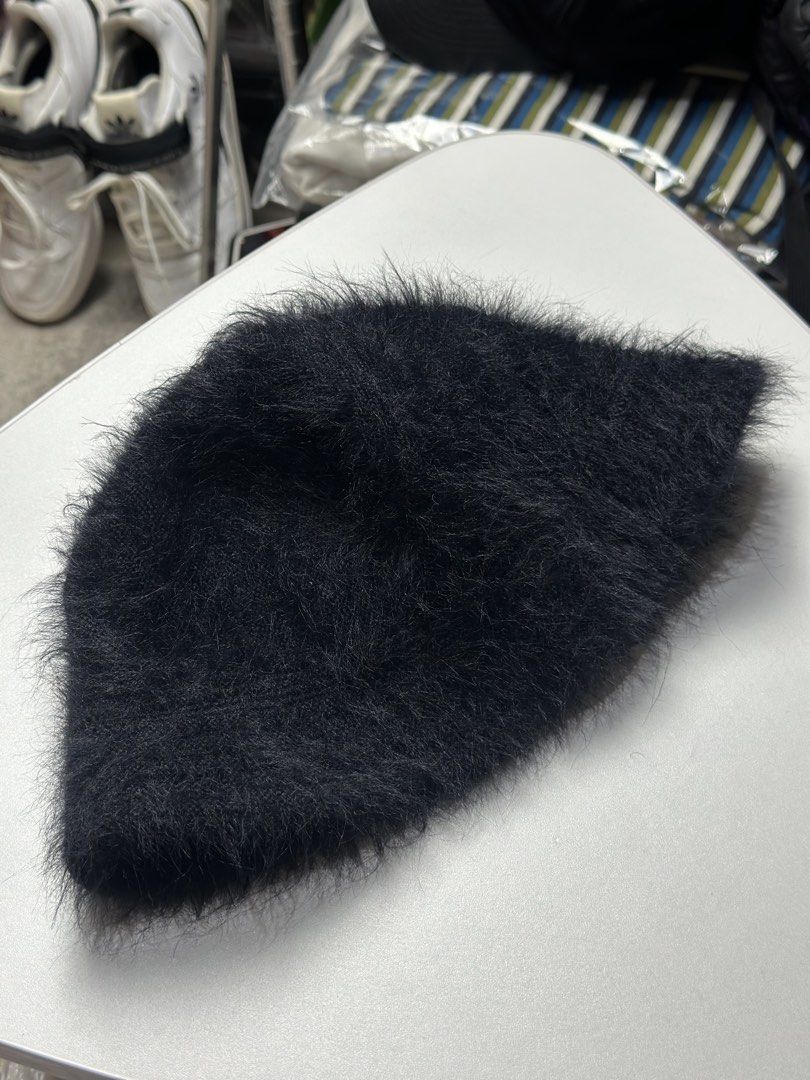 H&M Divided Fuzzy Bucket Hat (Category: Hats & Beanies) located in Daet. Submitted by thrifthings2018 (Listing ID 1463005347, Image 2). Description: - Black fuzzy bucket hat - Brand: H&M Divided - Size: One size fits most - Material: Super soft and fluffy - Style: Adds texture, perfect for cooler weather or as a fun accessory.