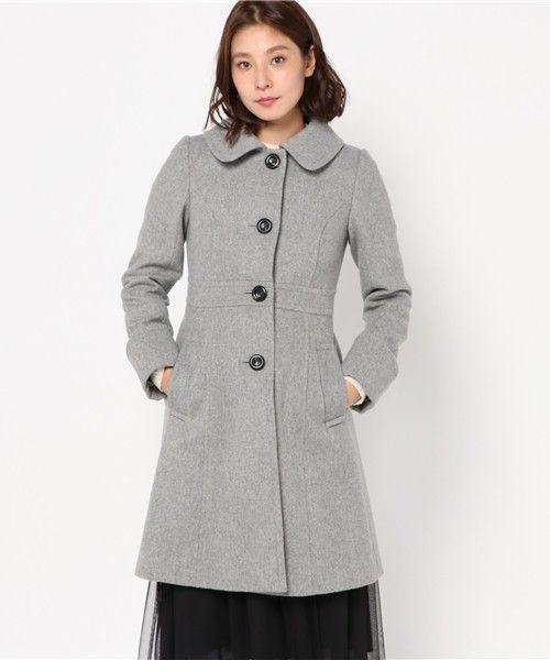 H&M Grey Wool Blend Coat with Button Detail (Category: Coats, Jackets and Outerwear) located in Manila. Submitted by icamalicdem29 (Listing ID 1463091882, Image 1). Description: - H&M Grey Coat - Wool Blend Material - Flattering Cinched Waist - Button-Up Front - Cute Rounded Collcar - Front Pockets - Ideal for Cooler Weather - Shoulder to Hem Length: Approx. 31 inches.