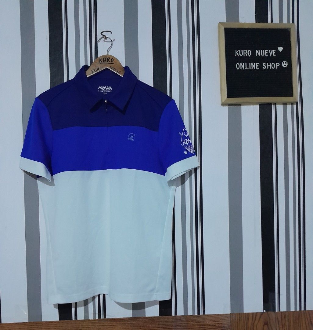 Honma polo shirt ⛳️ (Category: Tshirts & Polo Shirts ) located in Lucena. Submitted by kuronueve0909 (Listing ID 1463042319, Image 1). Description: Honma ⛳️ Size: large Width: 20.5 Length: 27.5 TRICOLOR Price: ₱1,680 No issue ✅️ Ready to wear ✅️.