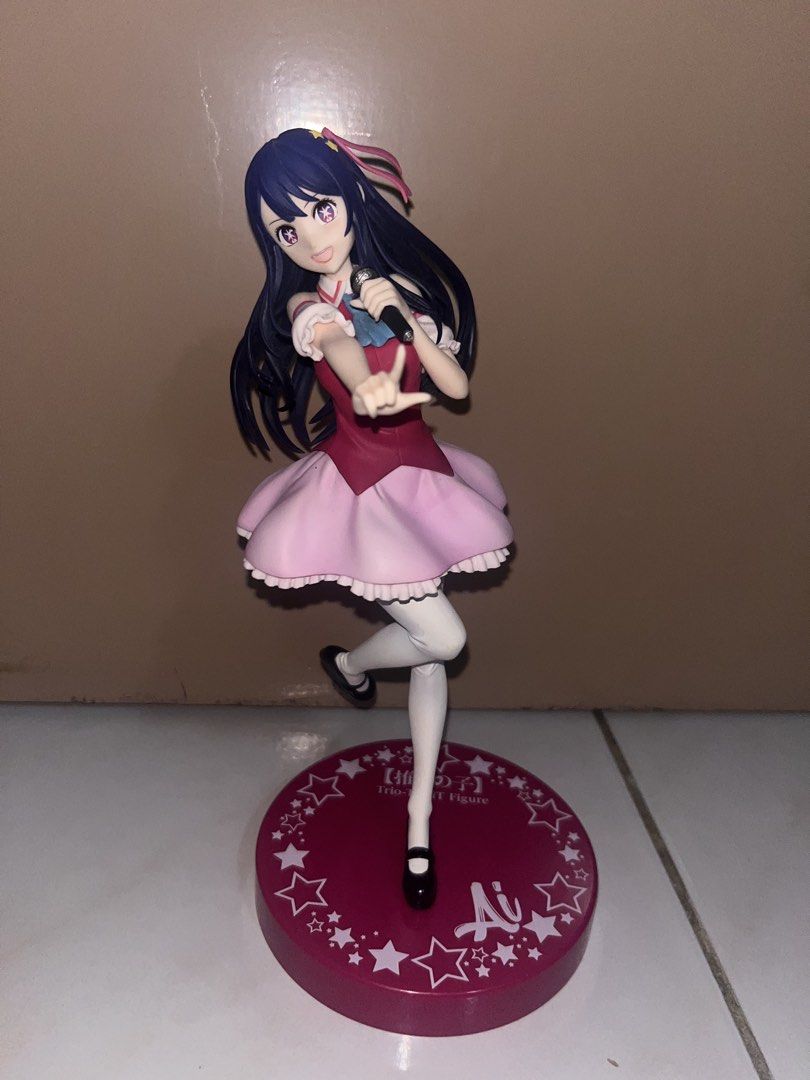 Hoshino Ai TRIO TRY IT Figure (Category: Figurines & Statues) located in Manila. Submitted by shzo2 (Listing ID 1462918571, Image 2). Description: Figure stands up well but the side ponytail is missing and figure is dusty in some hidden parts. Can haggle payment first, buyer shoulders shipping mop: gcash, maya mod: j&t (can also do meetup at moa) feel free to dm me for more details.