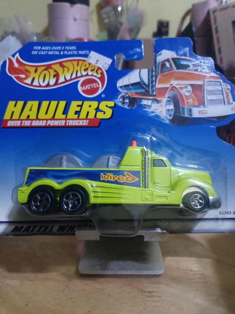 Hot Wheels Haulers (Category: Vehicle & Diecast Models) located in Dasmarinas. Submitted by jimzvcra (Listing ID 1463030134, Image 1). Description: Reading is Essential!!! 250 each Non mint card May have yellowish blister Prices are Fixed Located at Dasmarinas, Cavite Payment via Gcash Deliver via: Renier Express LBC COP Lalamove (From Dasmarinas Cavite or PGH) Meetup by schedule (PGH, Waltermart Dasmarinas, DLSUMC, Avit Coffee near aguinaldo hig
