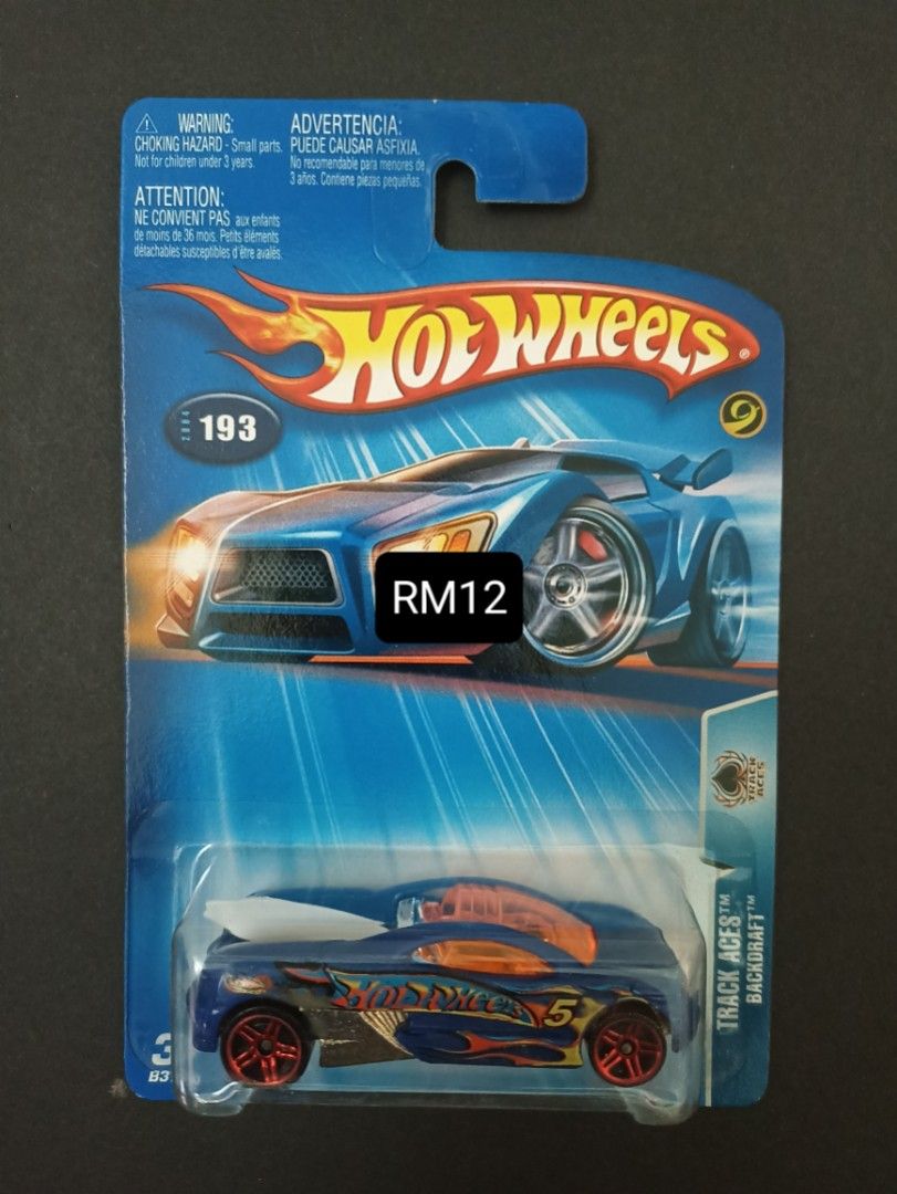 Hotwheels Backdraft (Category: Kids Toys) located in Klang. Submitted by ToysJr.collection (Listing ID 1462936487, Image 1). Description: kad not mint (urat, soft corner, blister kemek dll) postage add 10/20 self collect meru klang.