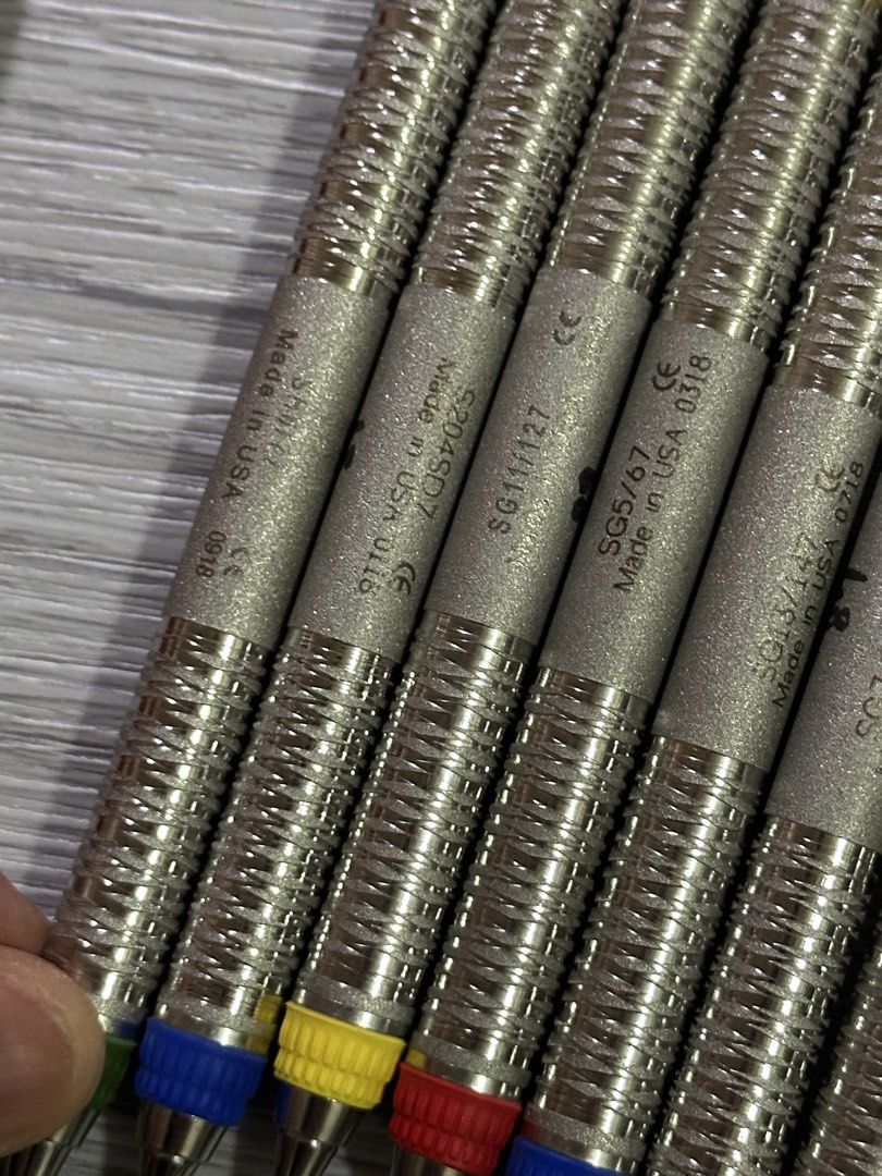 Hu-Friedy Dental Curette Set (Category: Oral Care) located in Bulacan. Submitted by youlovewatches (Listing ID 1463088903, Image 2). Description: ALL Original 7 Hu-Friedy Dental set 9,500 Php ‼️ All in & On Hand Gracey curette ・Hu-Friedy SH5/337 (Sickle Scaler) ・Hu-Friedy S2047SD7 ・Hu-Friedy SG7/87 ・Hu-Friedy SH6/77 ・Hu-Friedy SG11/127 ・Hu-Friedy SG13/147 ・Hu-Friedy SG5/67 With Free Red Hu-Friedy Original Pouch Good as New, Sa Typodont Model lang