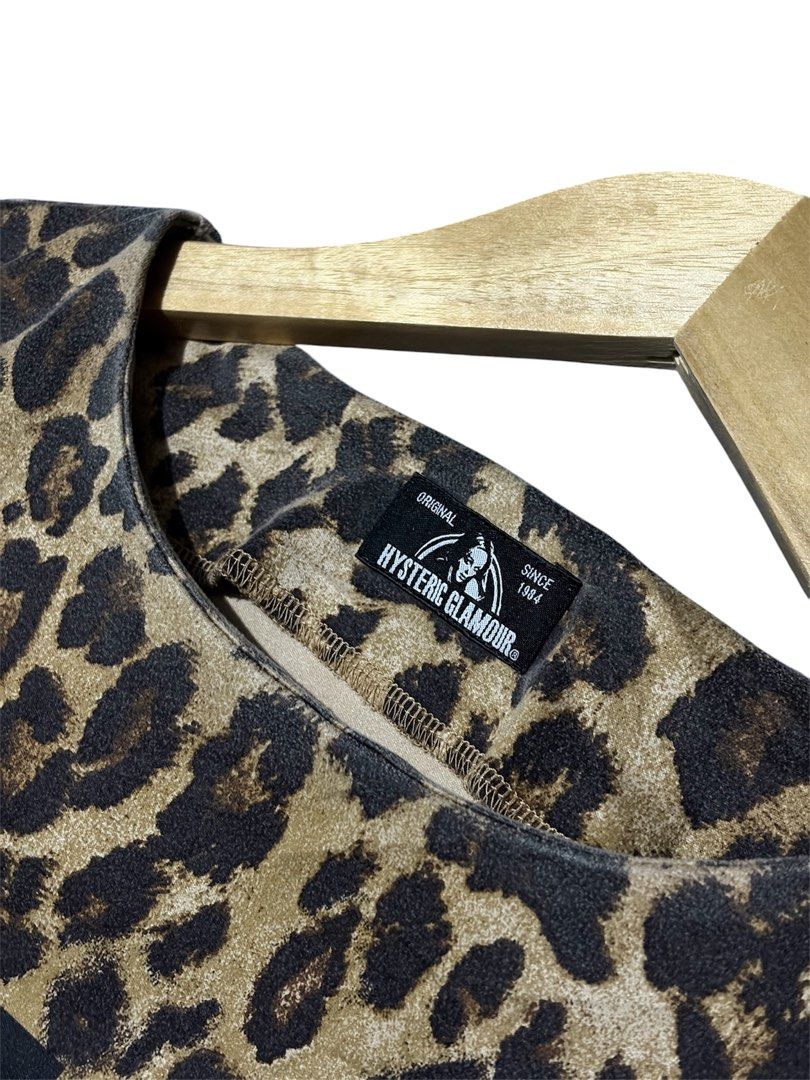 Hysteric Glamour “No Future” Leopard Pattern Tee (Category: Activewear) located in Davao. Submitted by grailz_luxuries (Listing ID 1463045088, Image 3). Description: Hysteric Glamour Leopard Pattern - No flaws - Like new - Authentic.