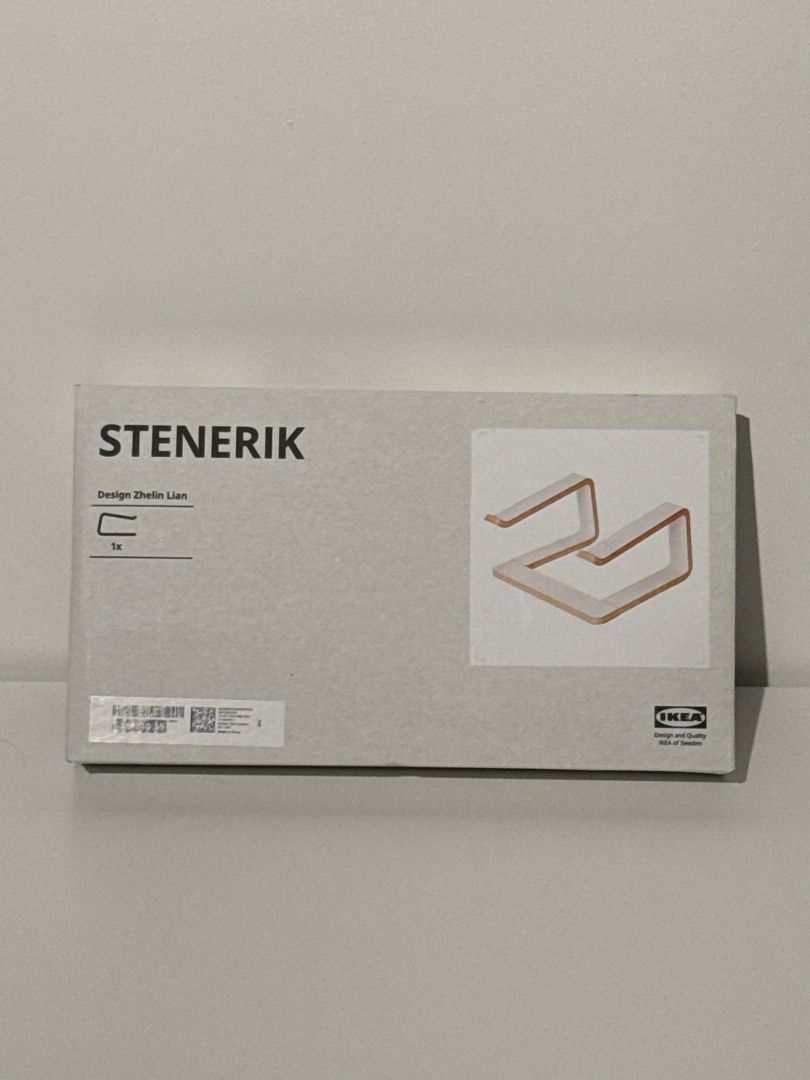 IKEA STENERIK Laptop Stand (Category: Office Furniture & Fixtures) located in Manila. Submitted by kaiatphnow (Listing ID 1463049735, Image 1). Description: - IKEA STENERIK Laptop Stand - Designed by Zhuolin Lian - Comes in original packaging - Enhances ergonomics for comfortable laptop use - Compact and simple to assemble.