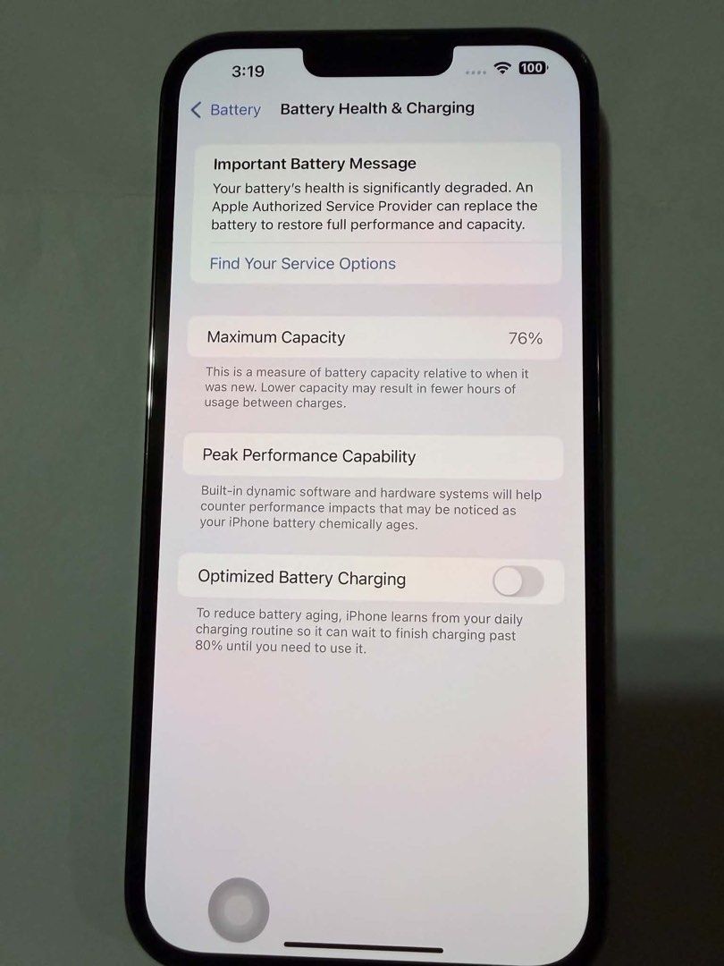 Iphone 13 promax (Category: iPhone X Series) located in Bacoor. Submitted by mailasagenes15 (Listing ID 1463031990, Image 1). Description: *iPhone 13 Pro Max* Color: Graphite Storage: 256 GB Inclusion: Box & C Charging cable Freebee: wired earphone Battery Health: 76 % but it can last up to 1.5 or 2 days No physical, mechanical or digital issues at all Very Smooth, no dent and scratch No history of repair and opening 100% All parts original All f