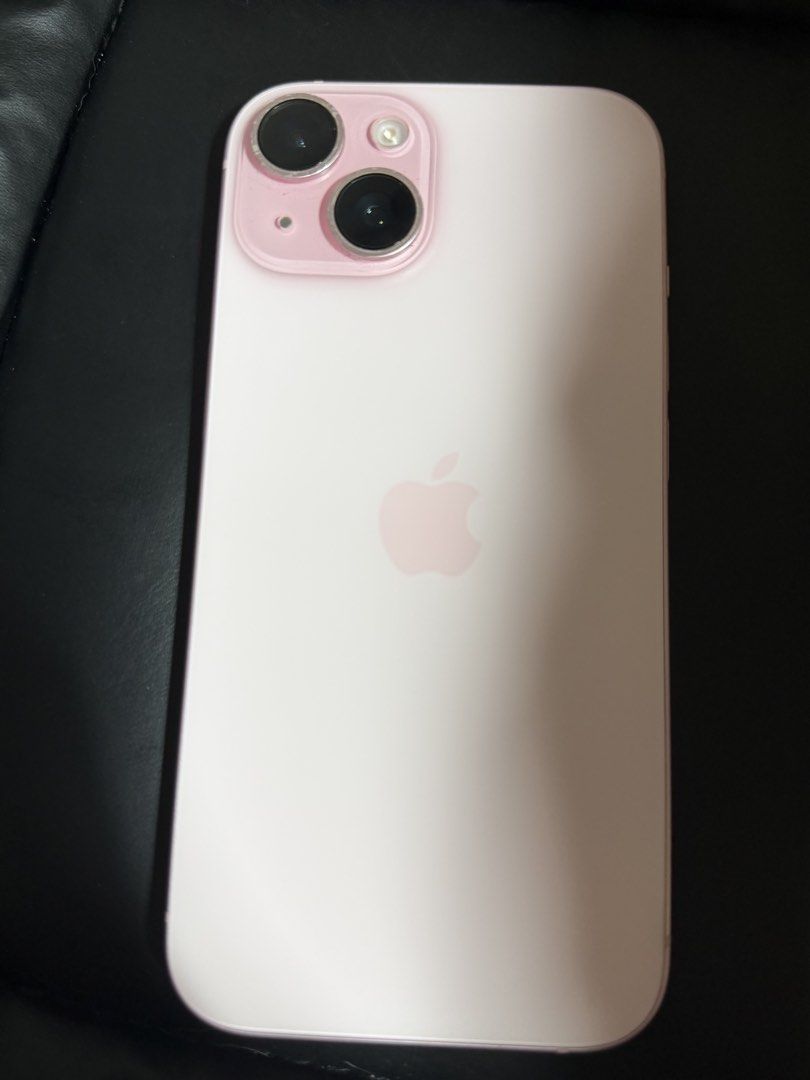 IPHONE 15 128GB (Category: iPhone 15 Series) located in Manila. Submitted by lovers2345 (Listing ID 1463016179, Image 2). Description: FOR SALE: IP15 128GB IN PINK LIGHTLY USED ( WITH SCRATCHES BUT BARELY NOTICEABLE) 77%BH (original) NO REPLACE WITH FREE CASE WITH BOX NO CHARGER WITH ISSUE BLACKDOT LCD .