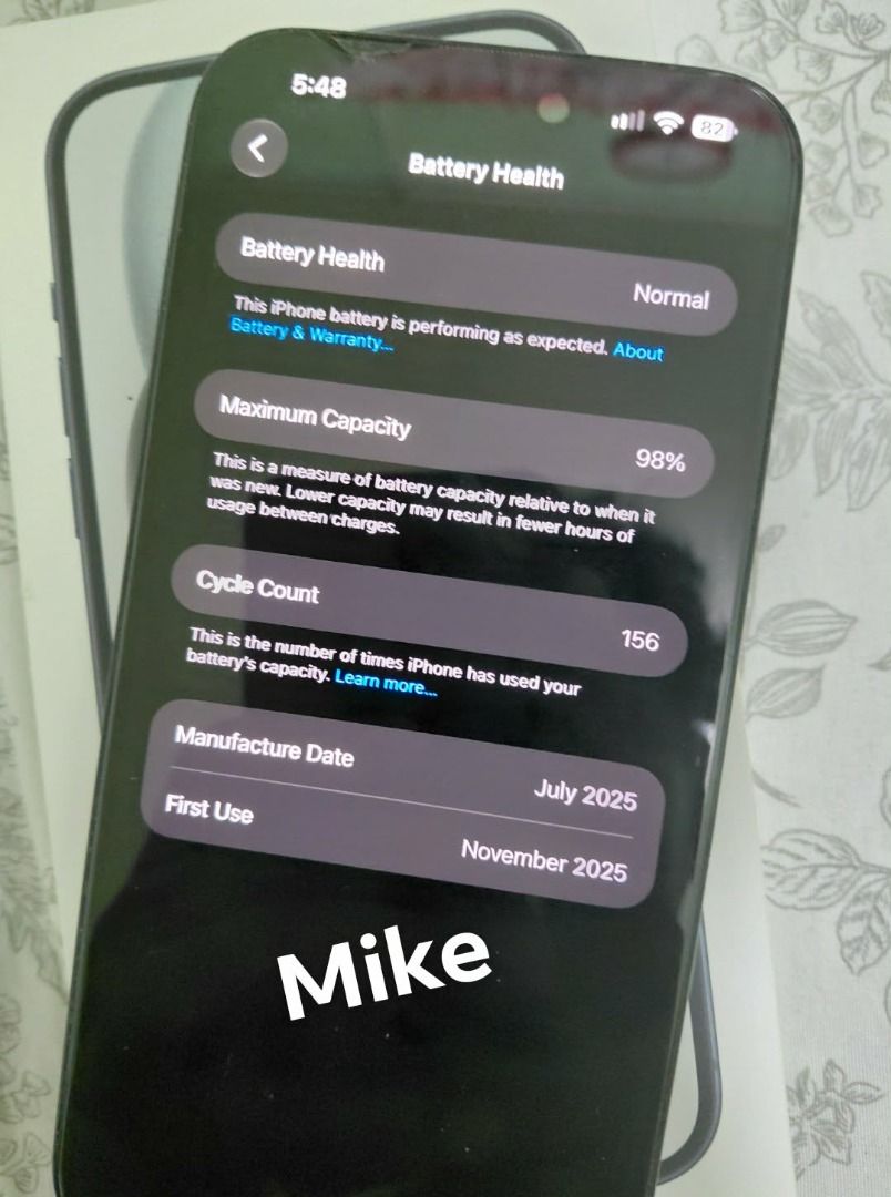 iPhone 15 plus (128GB, Openline) (Category: iPhone 15 Series) located in Bacoor. Submitted by koyaah (Listing ID 1463102666, Image 3). Description: For sale only - iPhone 15 plus (128GB, Openline) - iOS 27 - Almost new condition (barely used) - Battery Health: 98% - Includes original box with usb c cable - With Tempered glass since day one (chip in screen is from the privacy glass protector, can remove it. - Ready to use.