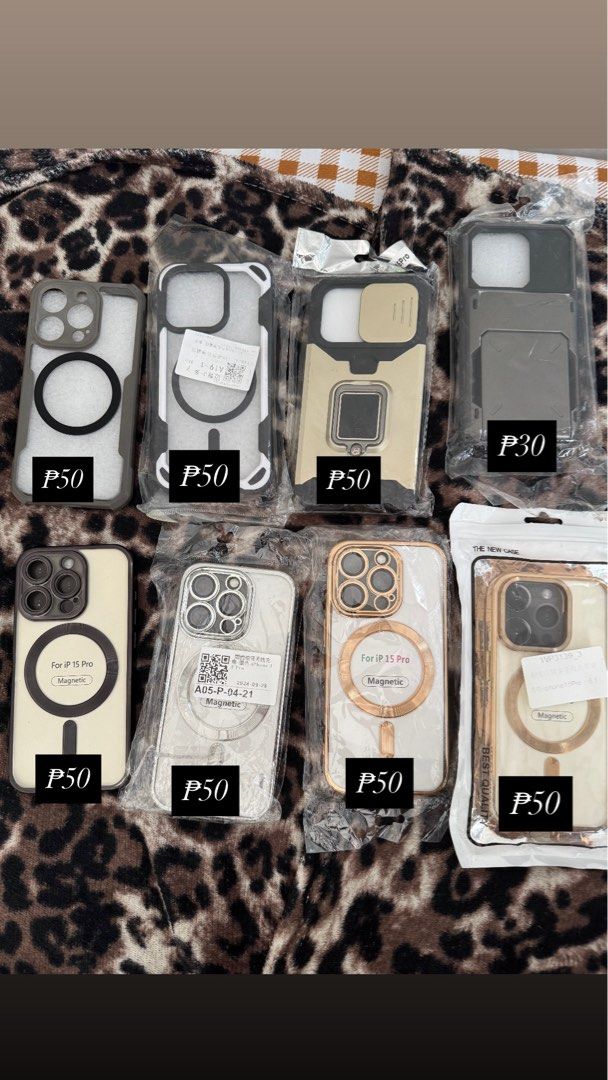 IPHONE 15 PRO CASES (Category: Cases & Sleeves) located in Manila. Submitted by dianemae90804 (Listing ID 1462946450, Image 1). Description: NOT USED UNG IBA IF TAKE ALL ₱300.