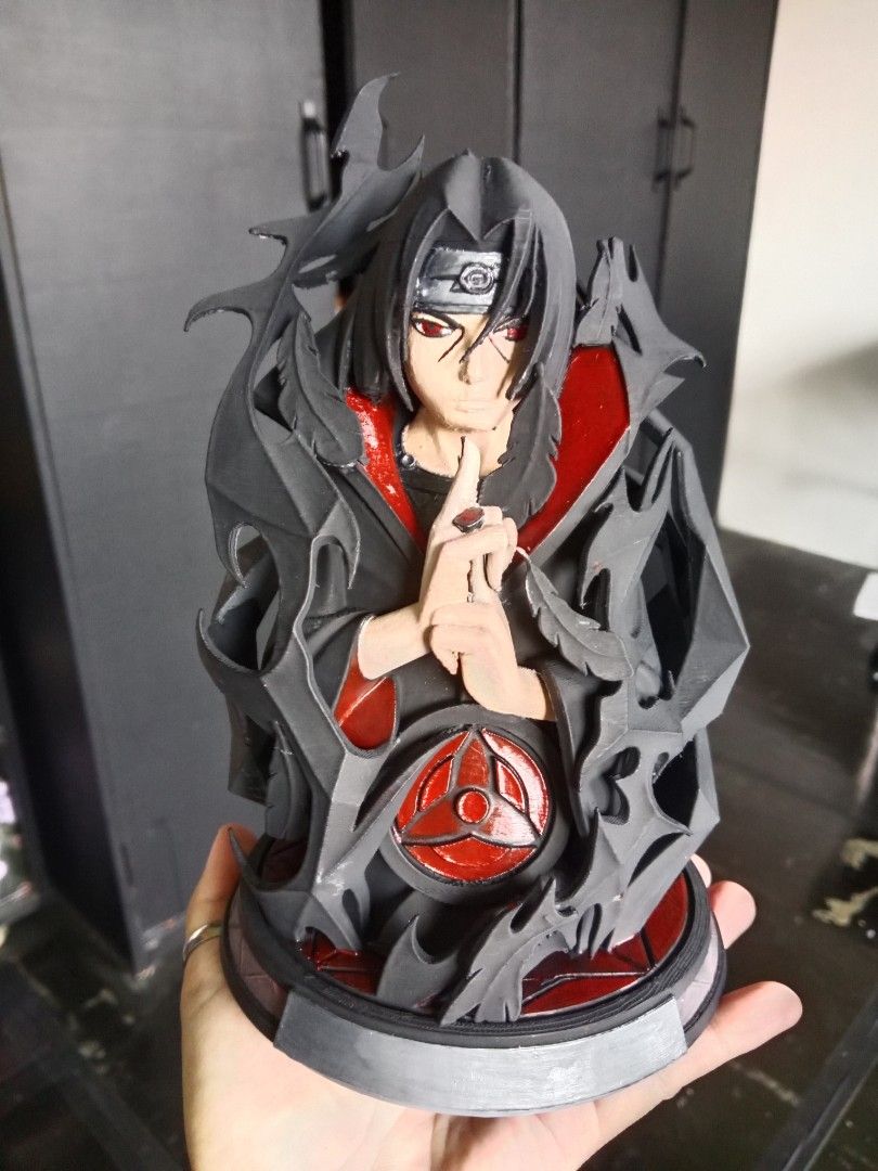 Itachi Uchiha Bust Naruto (Category: Figurines & Statues) located in Davao. Submitted by suxrox (Listing ID 1463081066, Image 2). Description: Itachi 3D bust sf shoulder by the buyer.