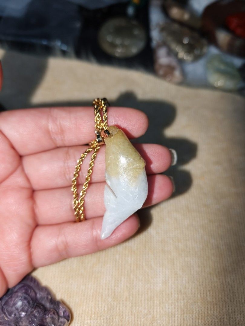 Jade Fish Big Pendant (Category: Necklaces) located in Quezon City. Submitted by piaoliangcollections.ph (Listing ID 1463093069, Image 2). Description: Only One Piece. Made From Natural Jadeite Stone This Crystal Will bring Prosperity and Good Health. Get it Now..