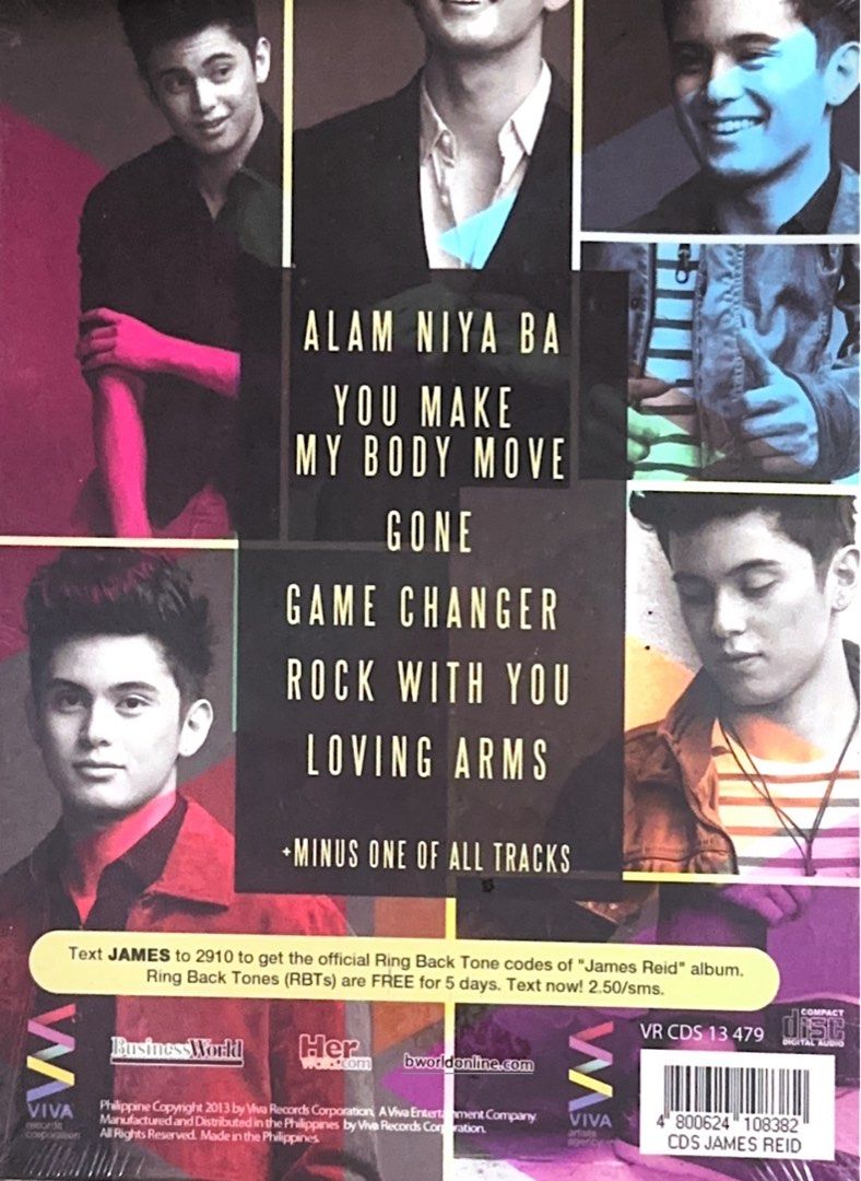 JAMES REID CD (Category: CDs & DVDs) located in Manila. Submitted by musika_atbp (Listing ID 1462886686, Image 2). Description: For Sale: JAMES REID CD Brand New/Factory Sealed Php350.00 Interested buyer pm me or text me at 09177815277 Payment thru GCASH Shipping thru J&T Express Thank you!😊.