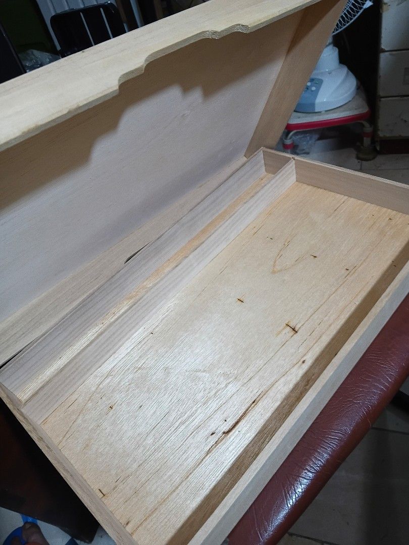 Japanese wooden box (Category: Craft Supplies & Tools) located in Paranaque City. Submitted by 4thestate.surplusan (Listing ID 1462907092, Image 3). Description: lightly used wood box, no contents.