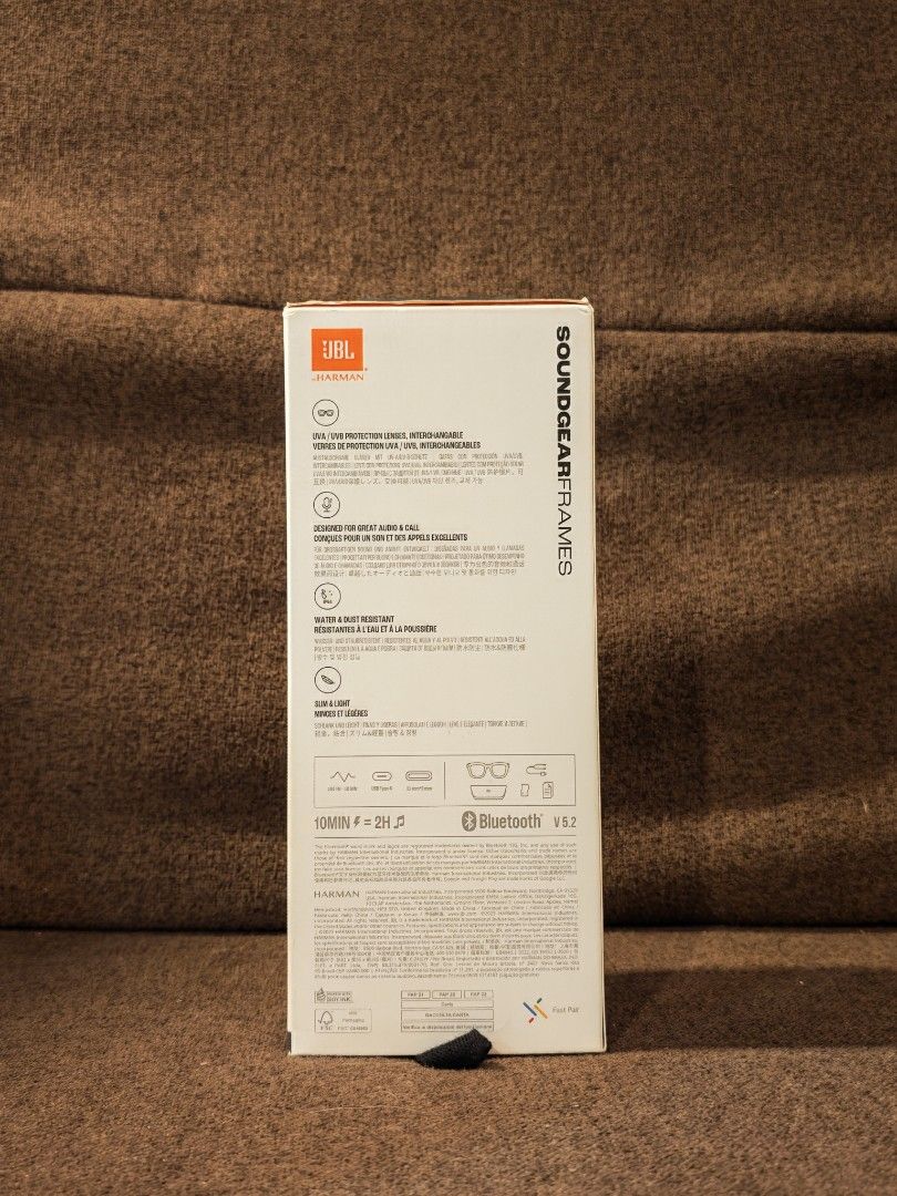JBL Soundgear Frames Onyx Bluetooth Smart Glasses (Category: Portable Audio Accessories) located in Manila. Submitted by safeeagle.a2809a (Listing ID 1463007303, Image 3). Description: Selling a Brand New, Factory Sealed pair of JBL Soundgear Frames audio sunglasses in the sleek Onyx color. ​Condition: 100% Brand New, unopened in original box. ​Reason for Selling: Bundle item from my ROG Zephyrus G16 purchase—I don't need it, so passing it along 