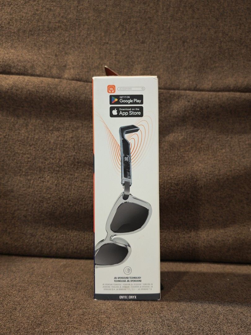 JBL Soundgear Frames Onyx Bluetooth Smart Glasses (Category: Portable Audio Accessories) located in Manila. Submitted by safeeagle.a2809a (Listing ID 1463007303, Image 2). Description: Selling a Brand New, Factory Sealed pair of JBL Soundgear Frames audio sunglasses in the sleek Onyx color. ​Condition: 100% Brand New, unopened in original box. ​Reason for Selling: Bundle item from my ROG Zephyrus G16 purchase—I don't need it, so passing it along 