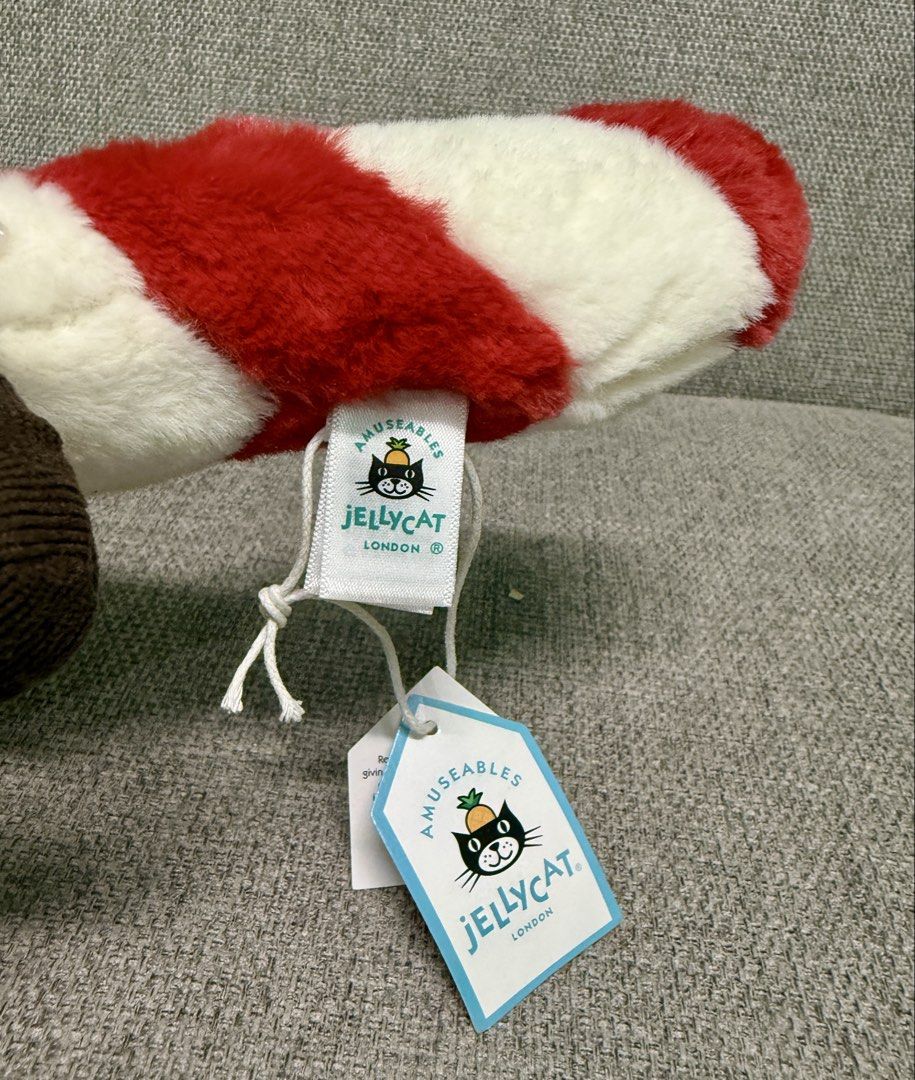 Jellycat Amuseables Candy Cane (Brand New) (Category: Plushies & Soft Toys) located in Manila. Submitted by bcbg3217 (Listing ID 1462906331, Image 2). Description: ‼️PLEASE READ BEFORE BUYING‼️ Brand new condition RETIRED Authenticity NOT uaranteed (Please do your own checking too) No other jellycat inclusions Actual photos are posted No other issues or flaws unless stated Please check the photos thoroughly before placing an order JnT regular or 