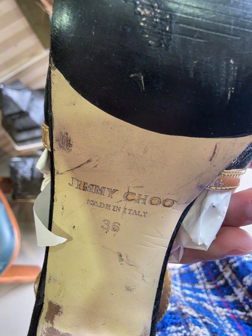 Jimmy Choo black saude Heels (Category: Heels) located in Caloocan City. Submitted by luxesavvy63110 (Listing ID 1462898645, Image 2). Description: .